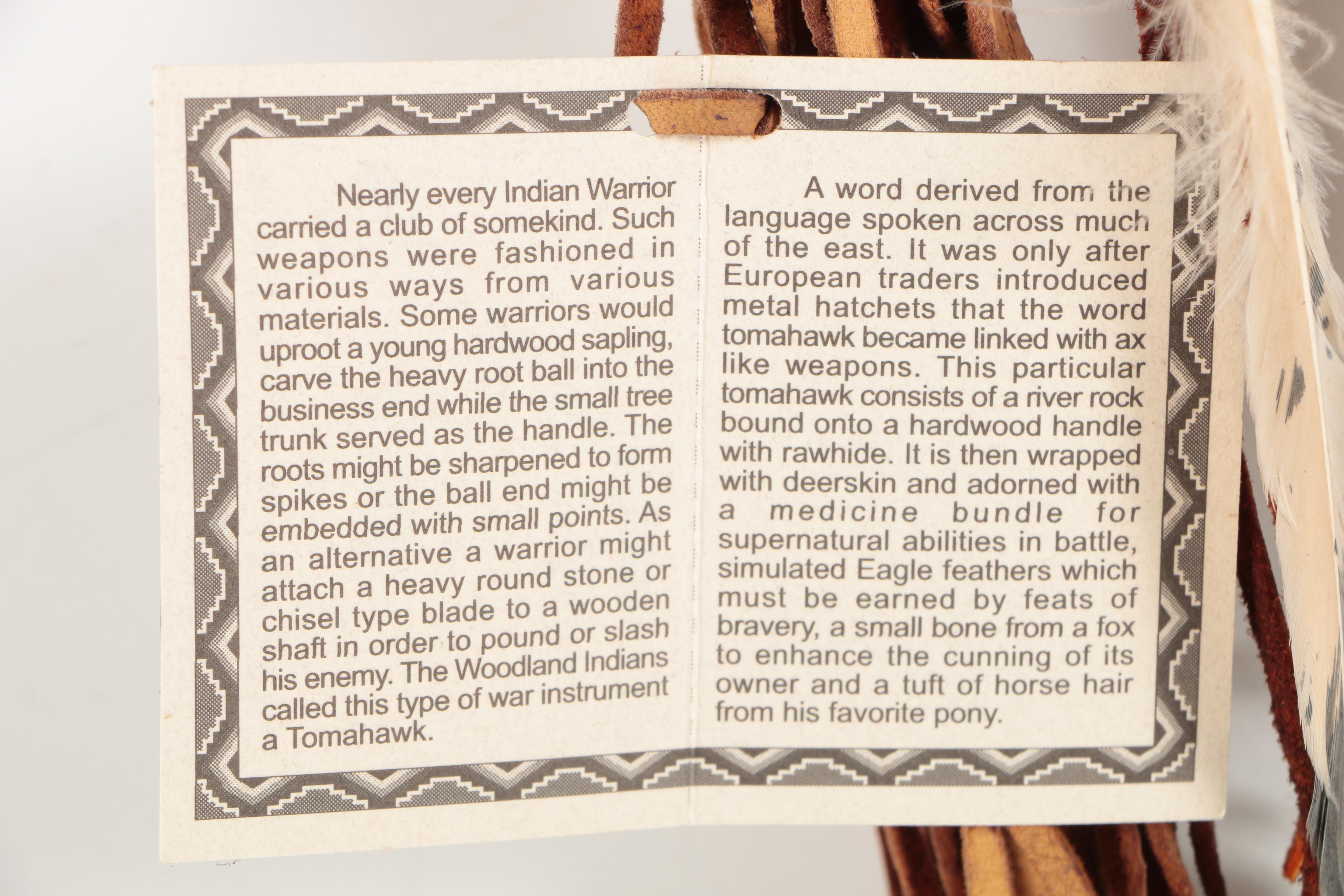 Myrtie Begay Native American Inspired Tomahawk