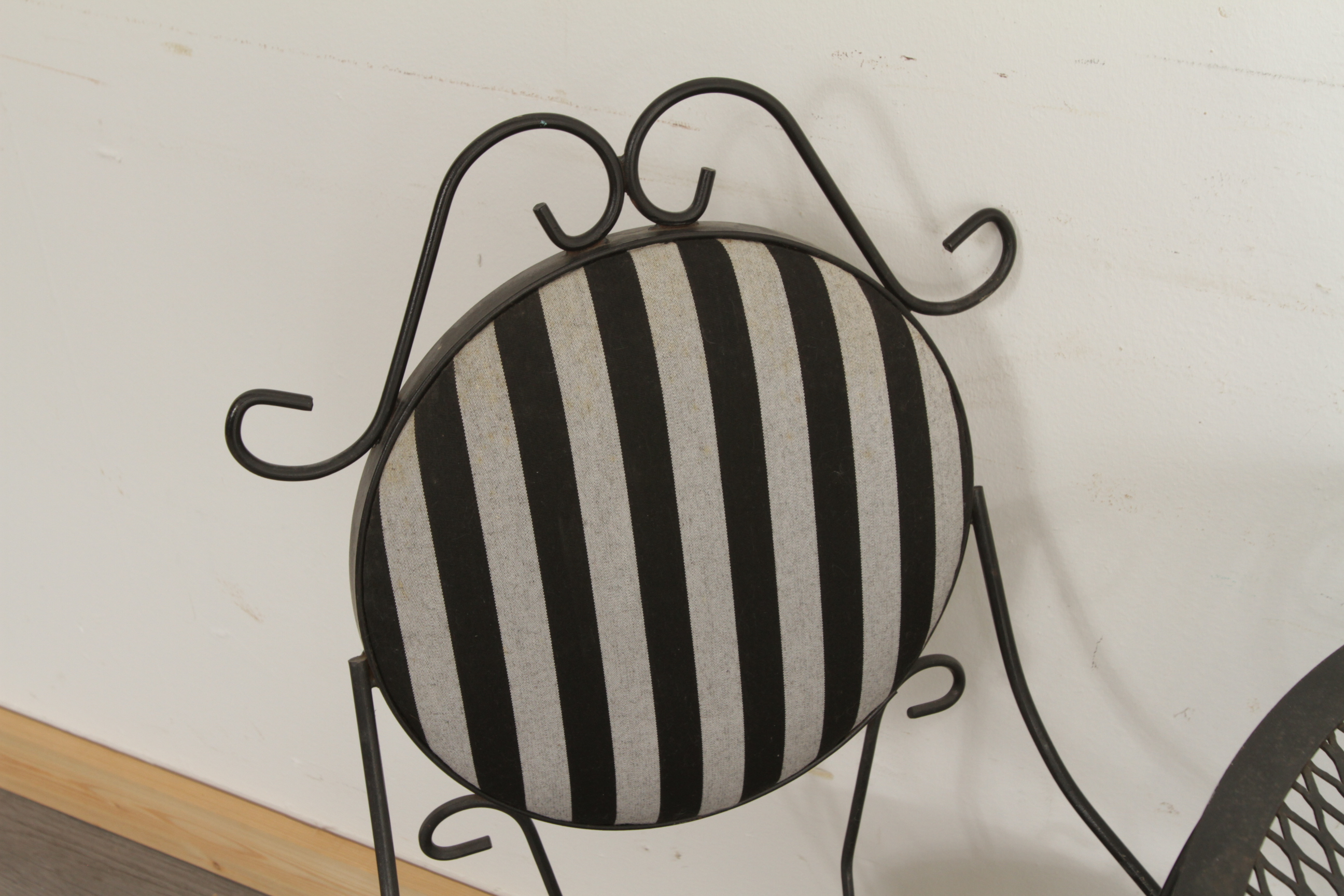 Three-Piece Wrought Iron Bistro Set