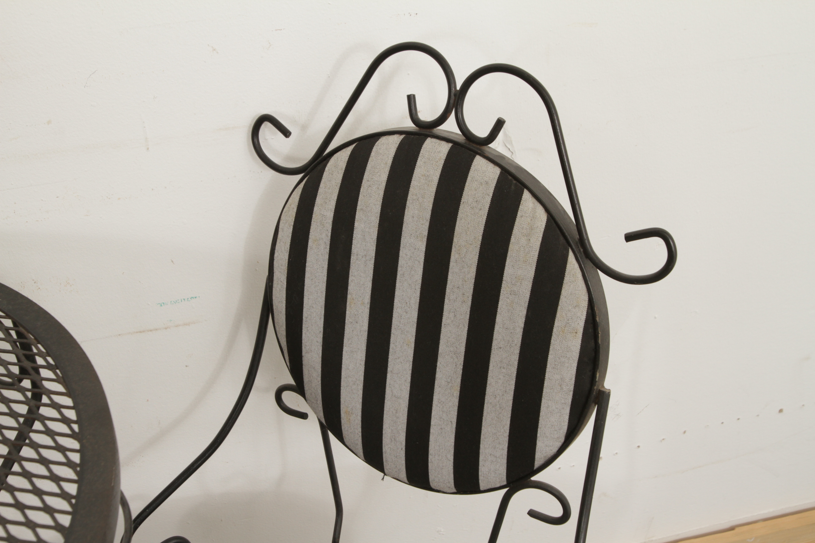 Three-Piece Wrought Iron Bistro Set