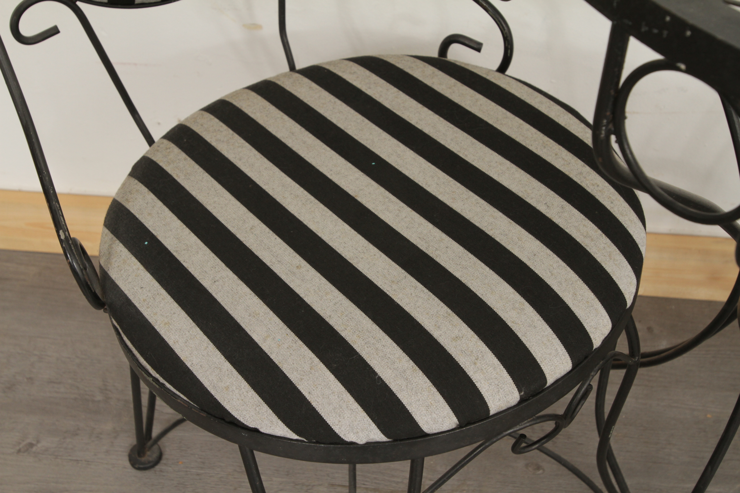 Three-Piece Wrought Iron Bistro Set