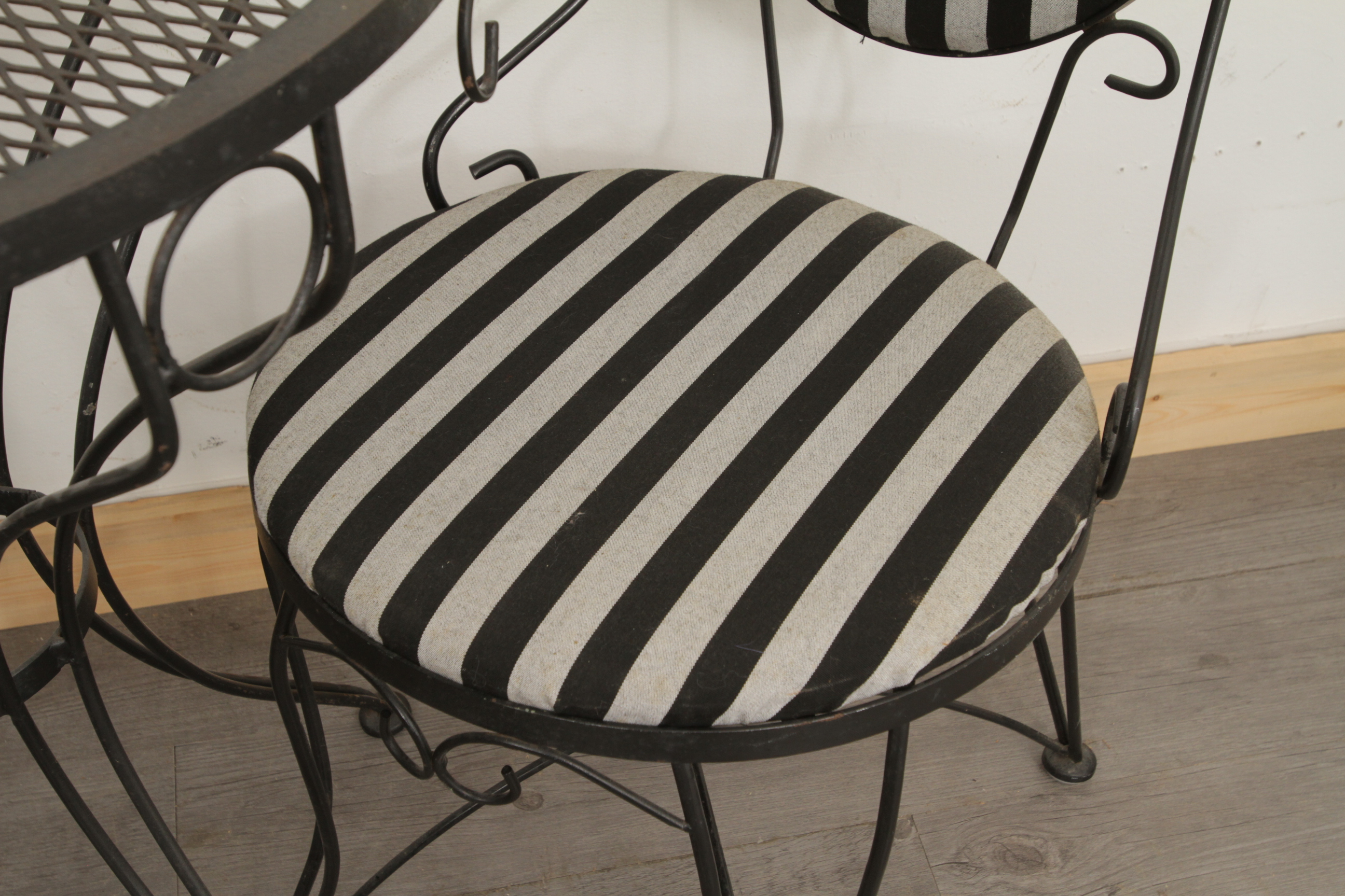 Three-Piece Wrought Iron Bistro Set