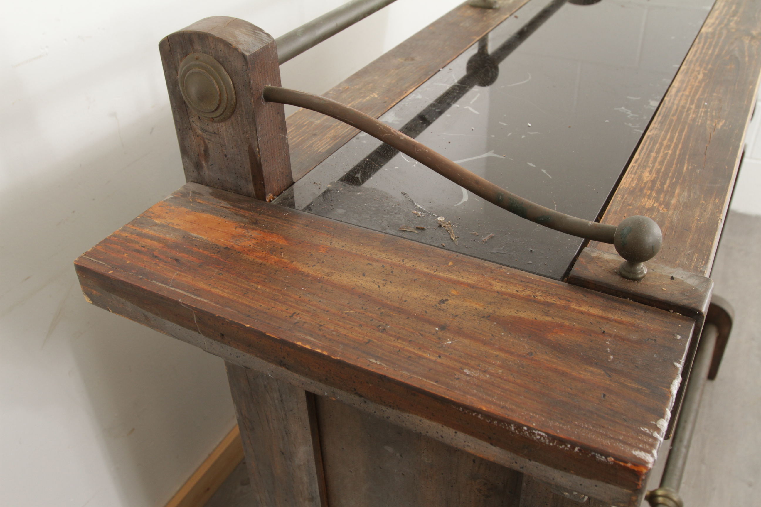 Antique-Style Wood Bar with Saloon Sign