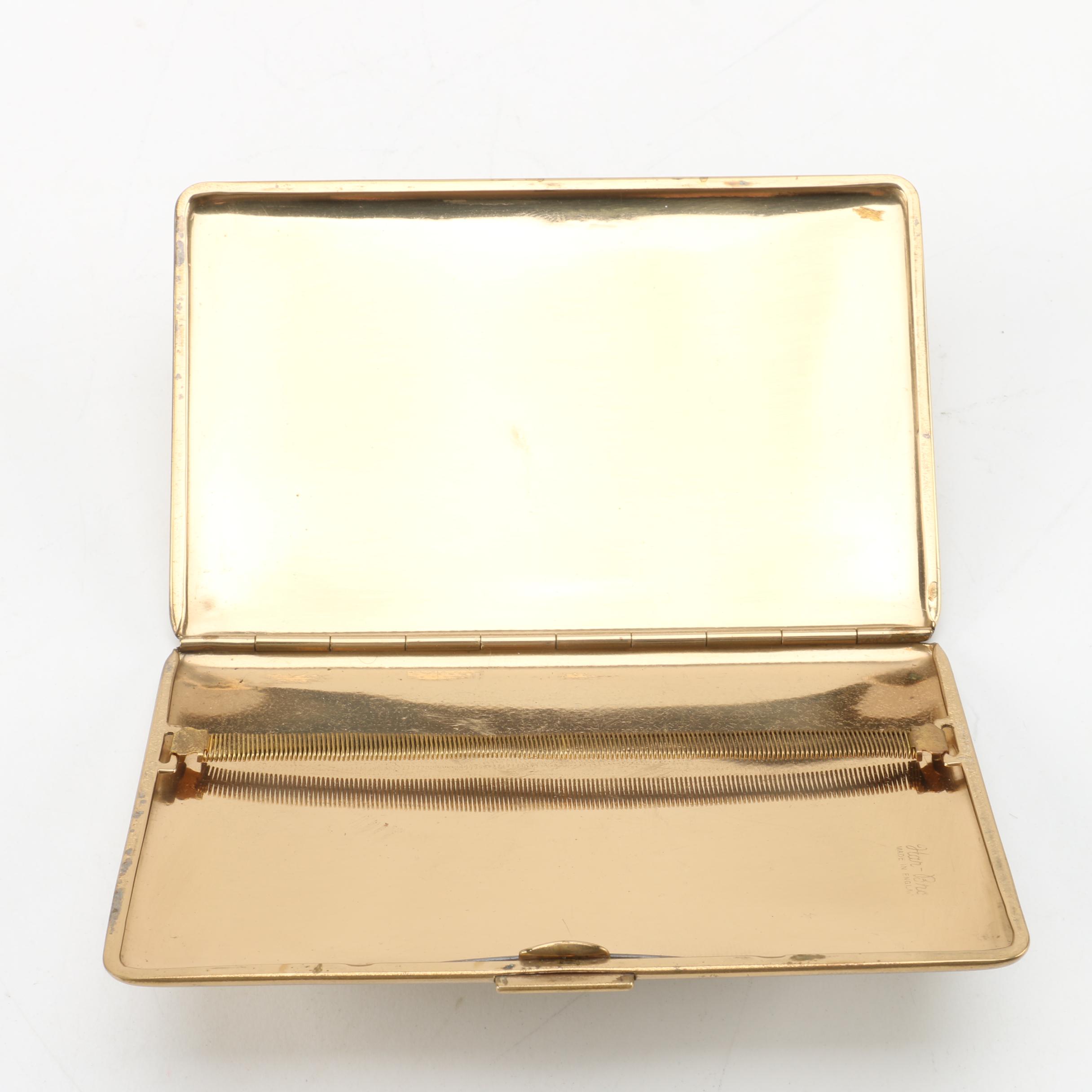 Har-Bro Cigarette Case Decorated With Map of Southern Africa