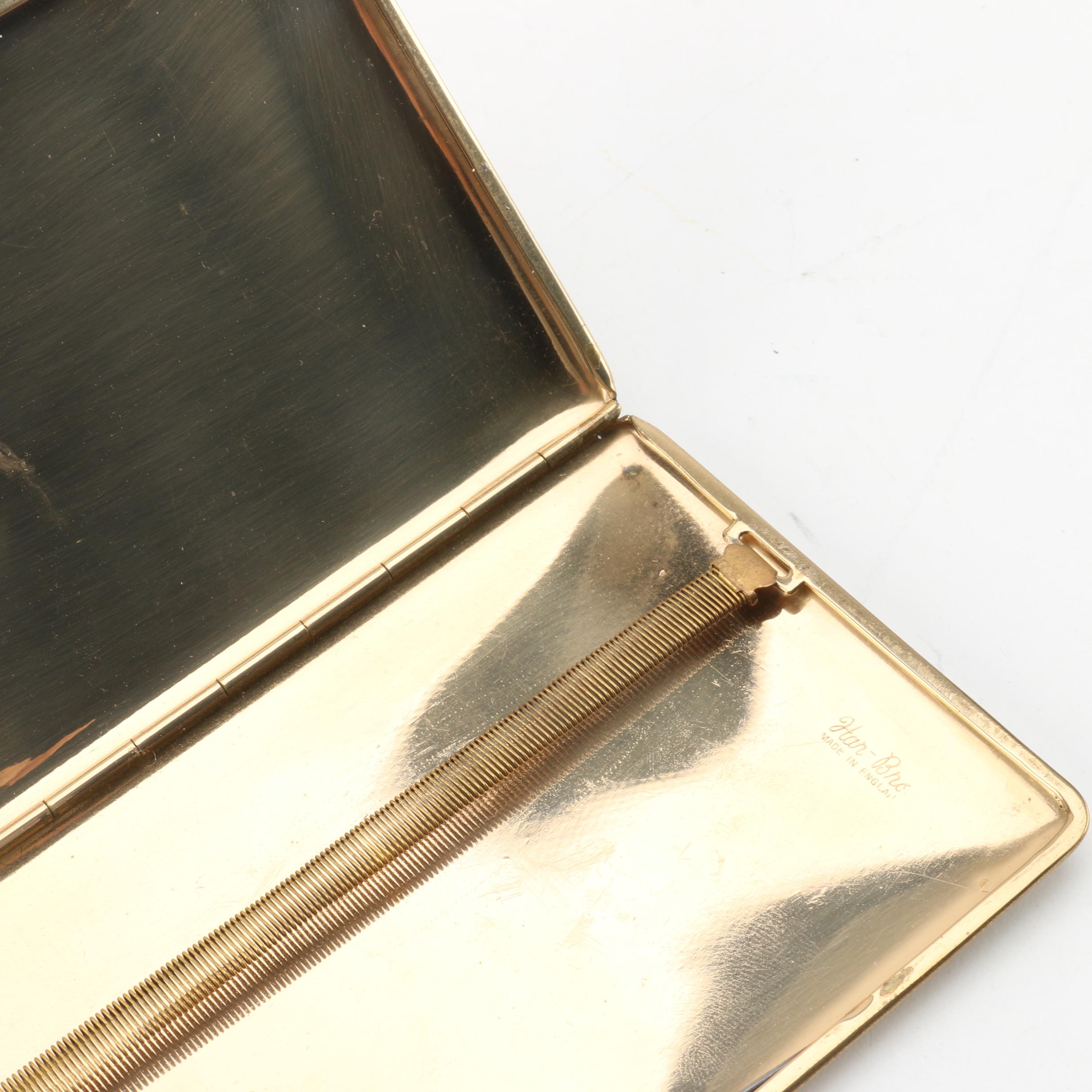 Har-Bro Cigarette Case Decorated With Map of Southern Africa