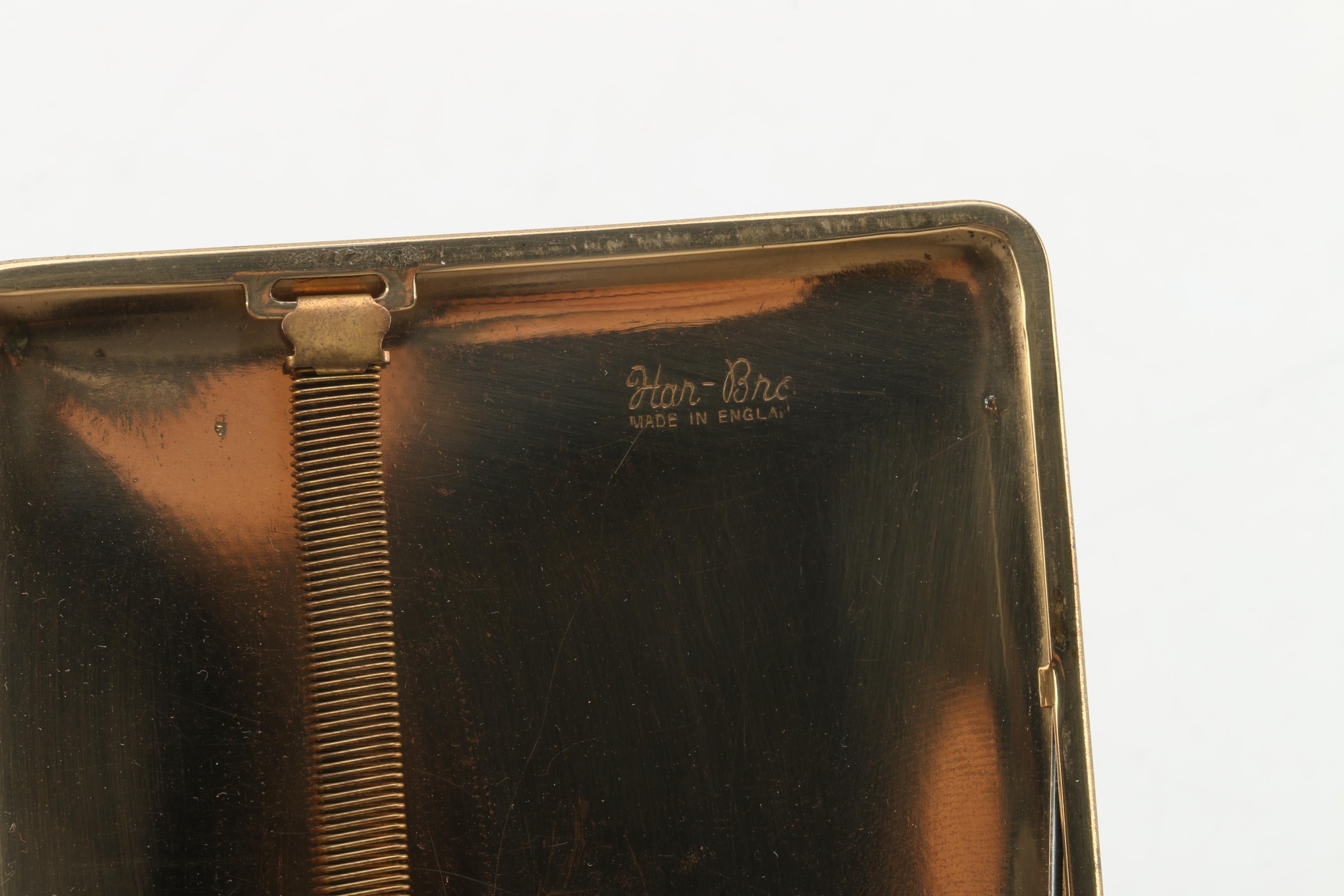 Har-Bro Cigarette Case Decorated With Map of Southern Africa