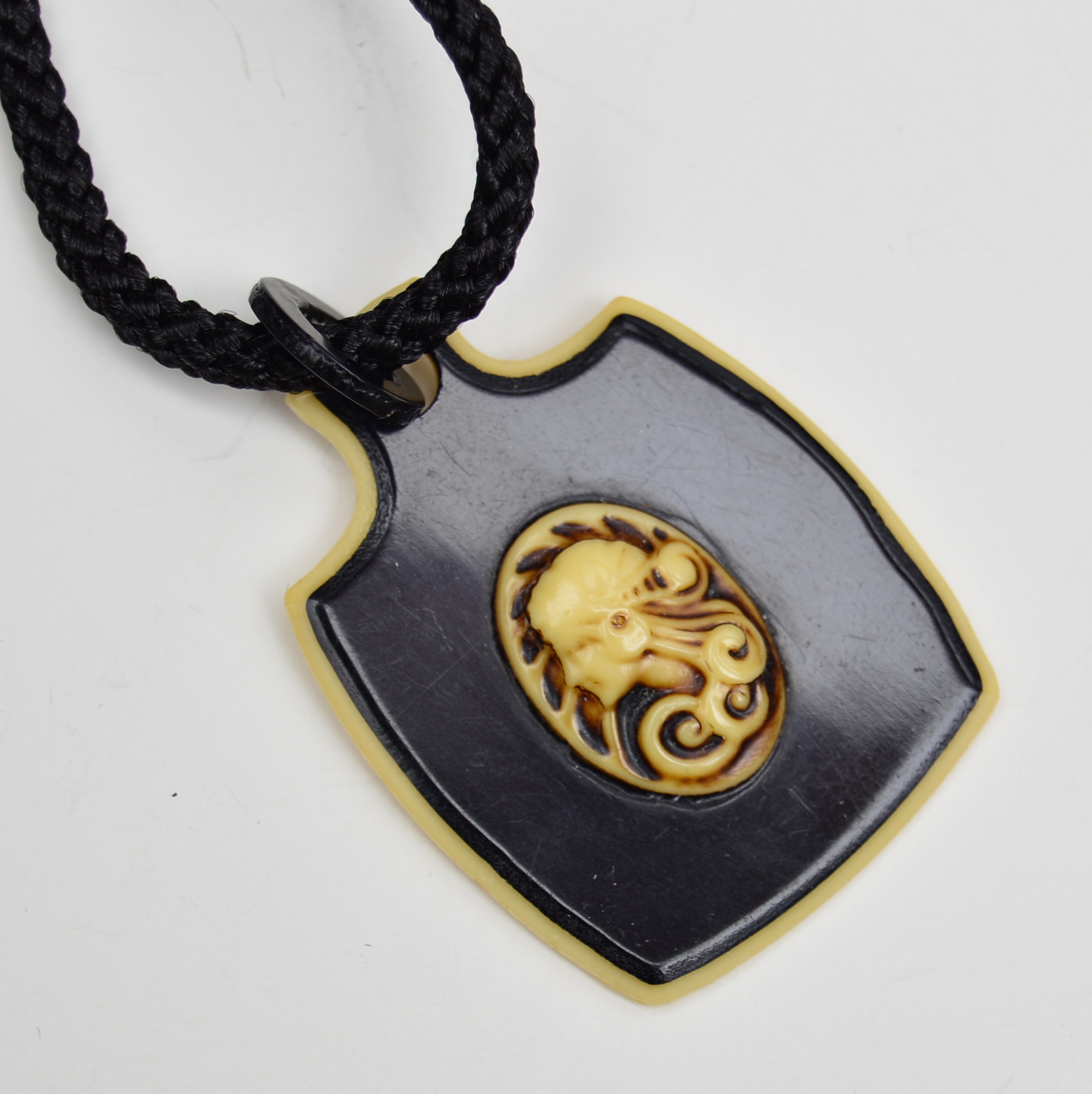 Circa 1915 Conk-Clip No. 6 Fountain Pen and Vintage Celluloid Pendant