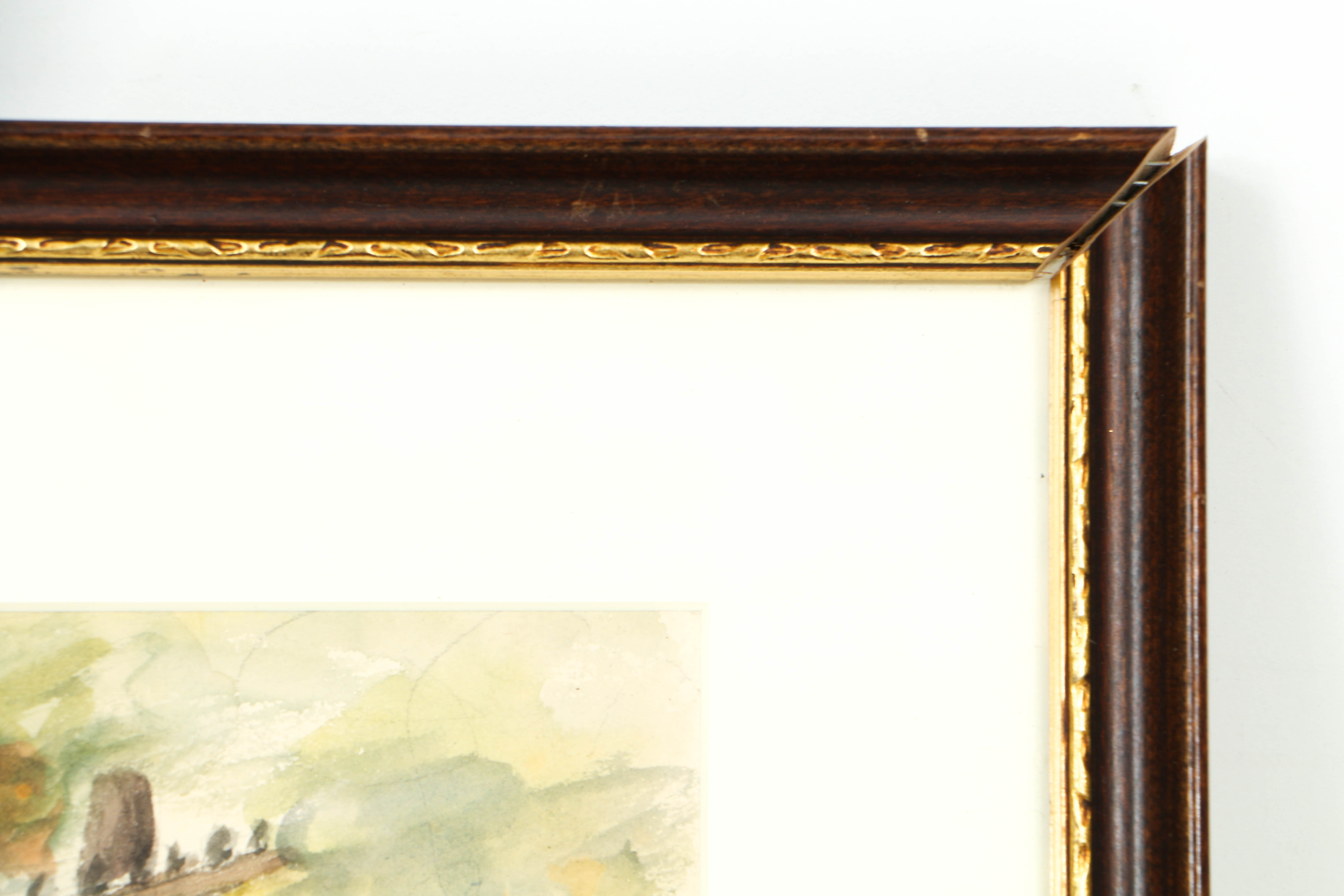 Milton Weiss 1938 Watercolor Painting