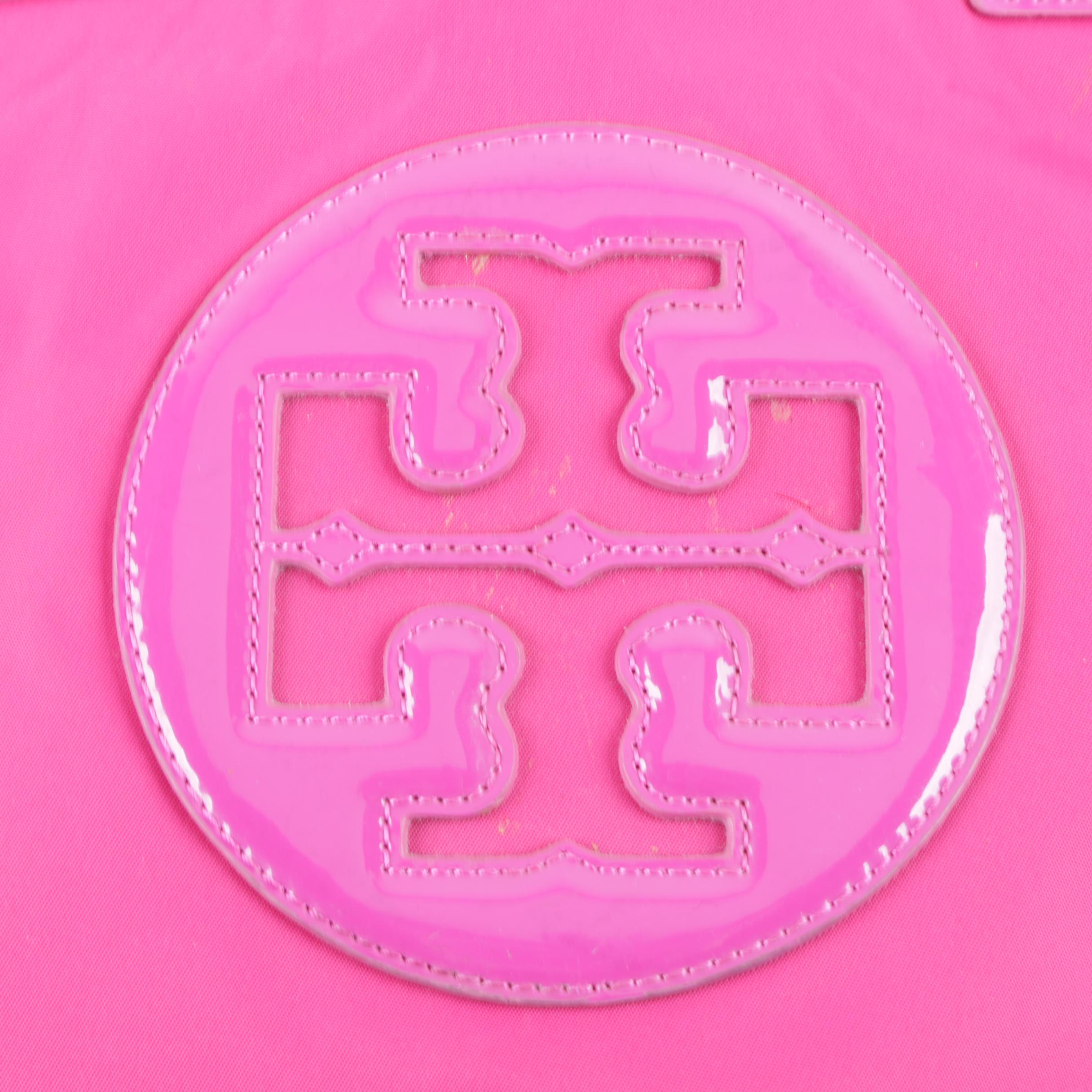 Tory Burch Ella Magenta Nylon Tote Bag