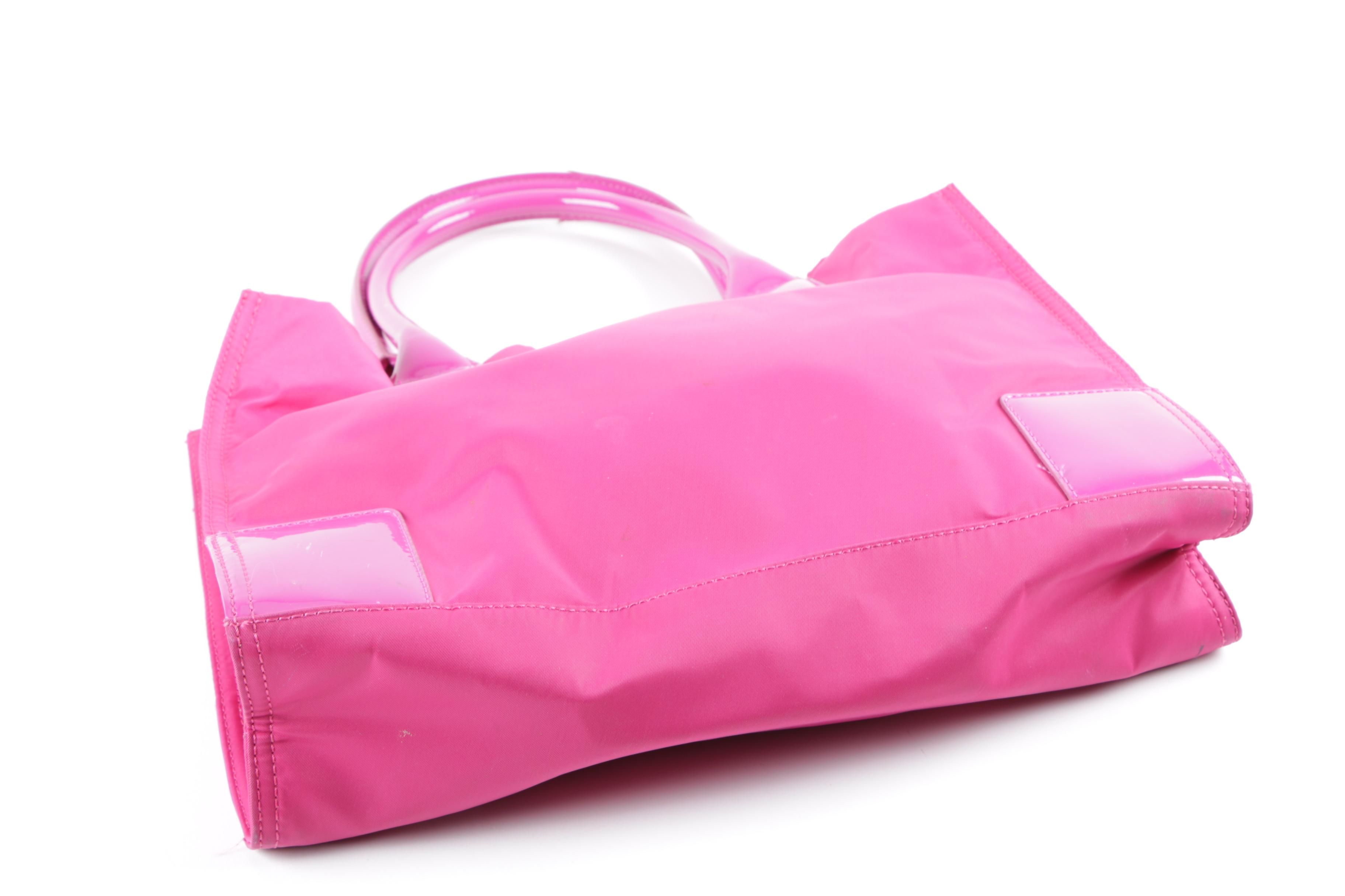 Tory Burch Ella Magenta Nylon Tote Bag