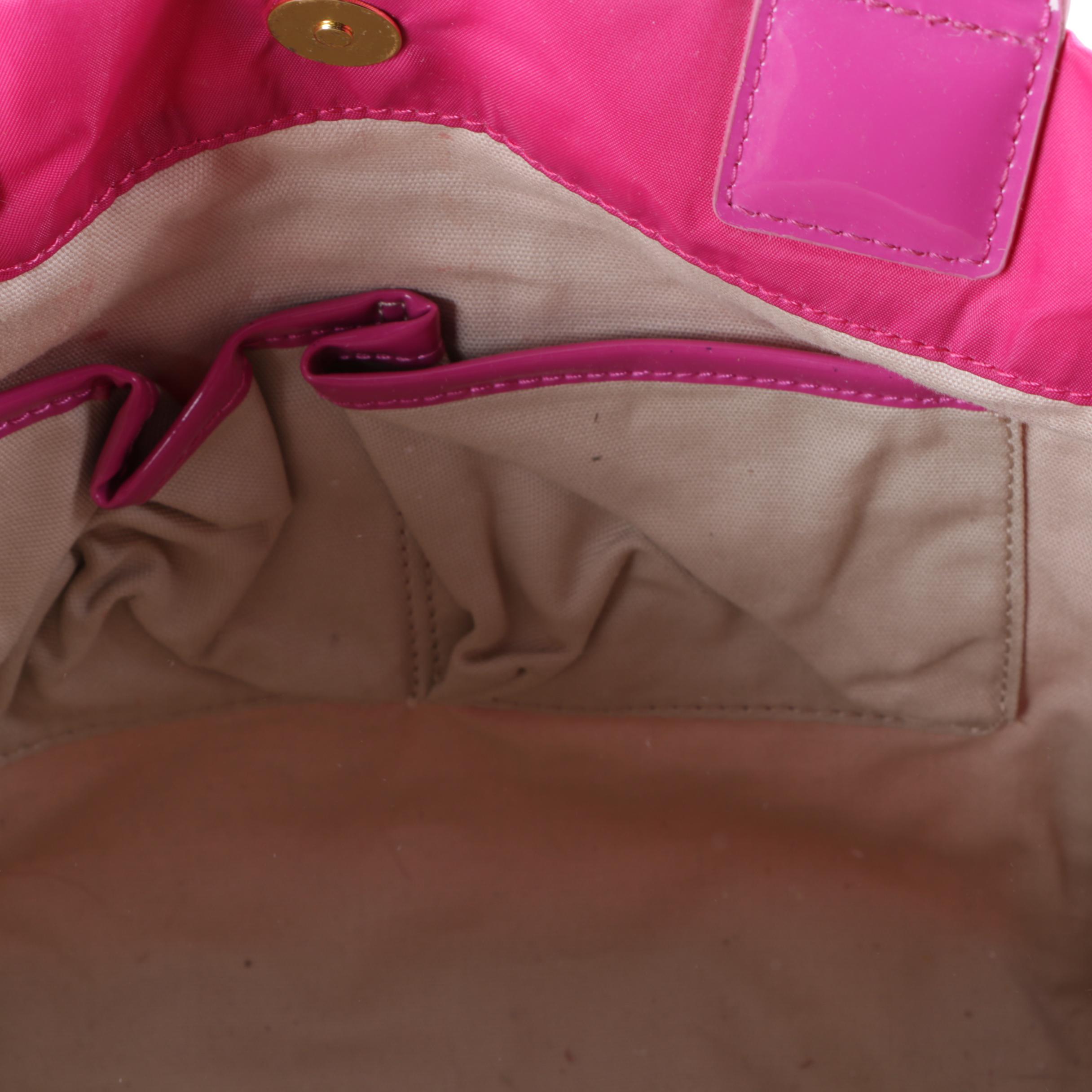 Tory Burch Ella Magenta Nylon Tote Bag