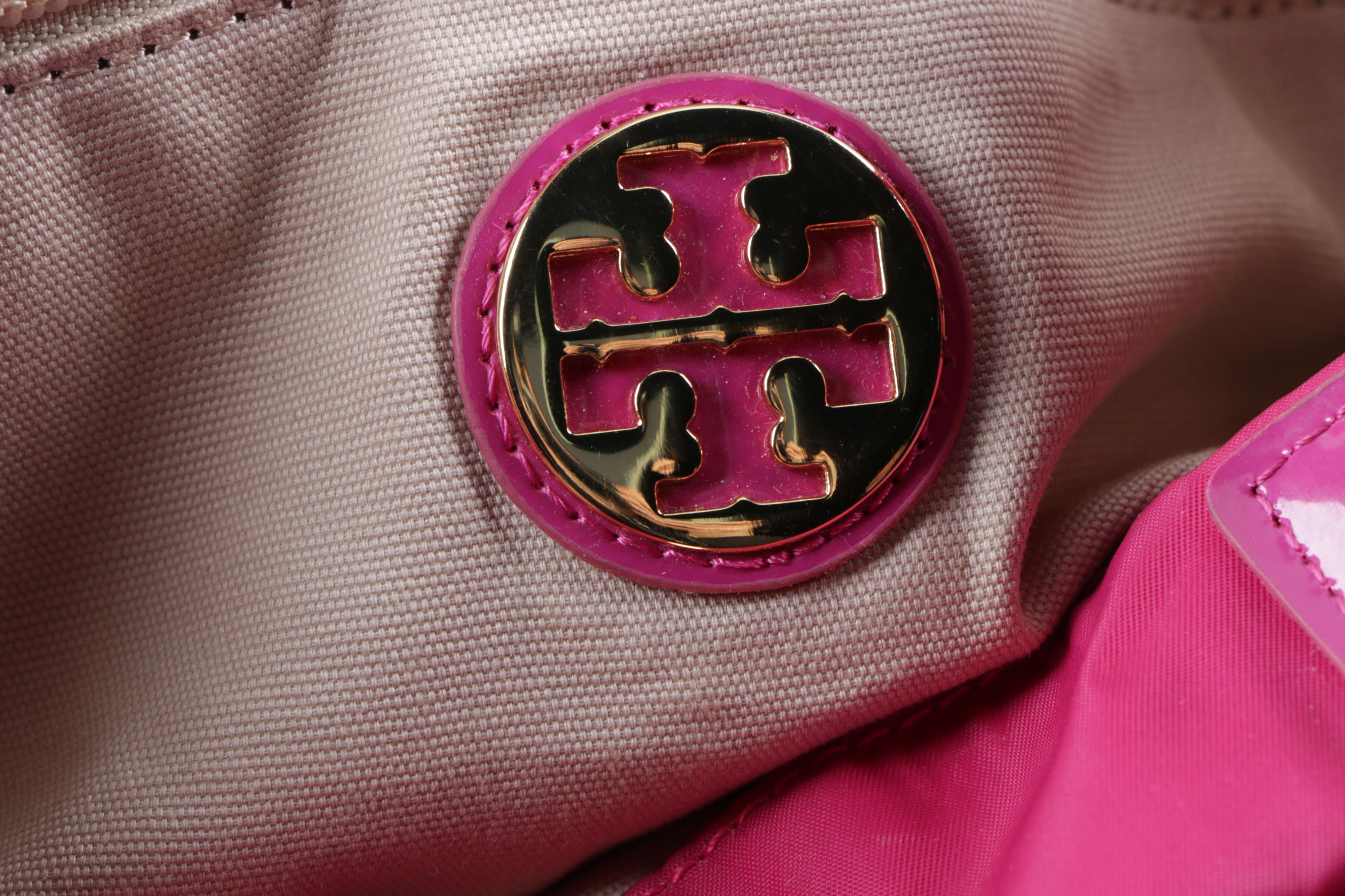 Tory Burch Ella Magenta Nylon Tote Bag