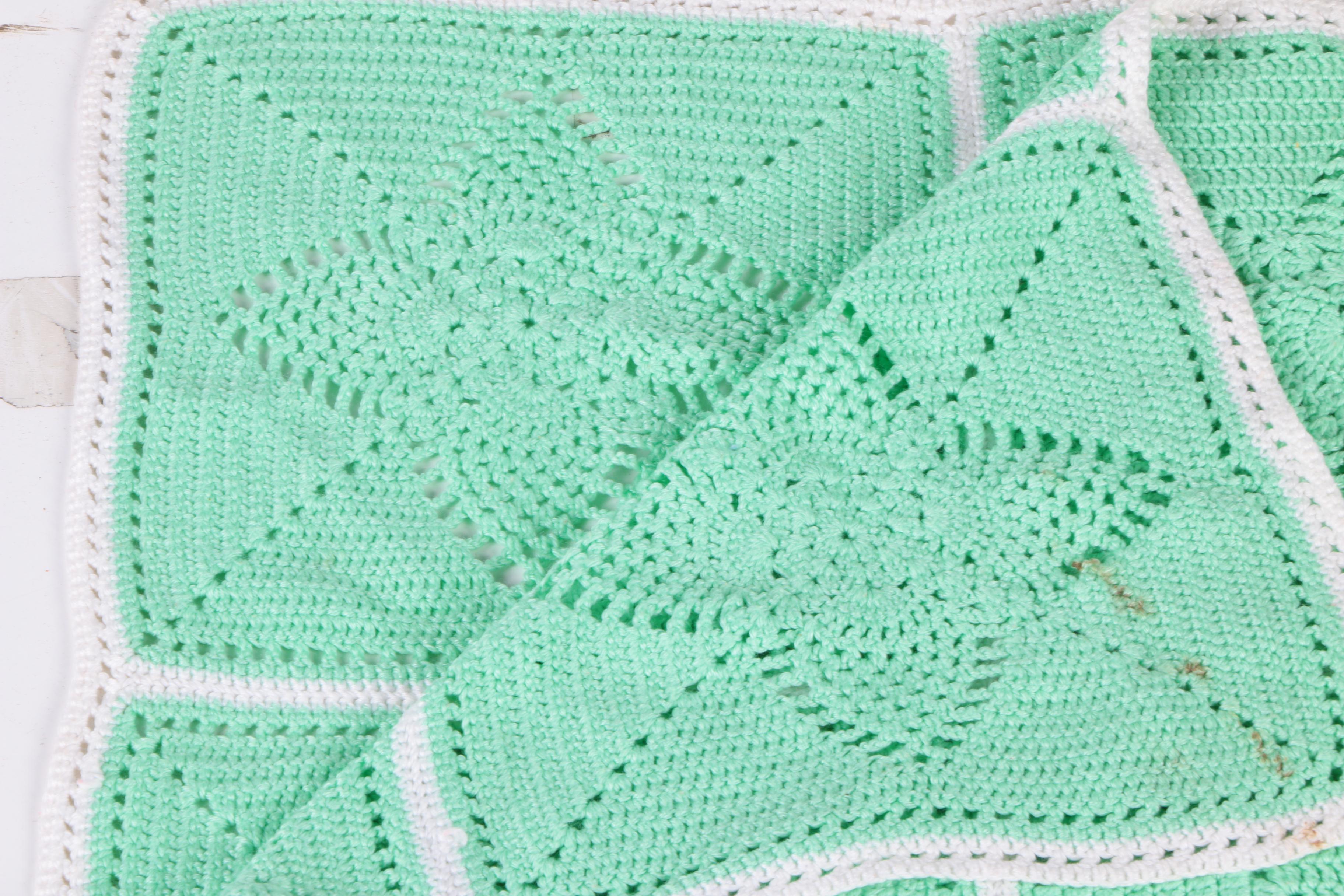 Vintage Hand Crocheted Blankets