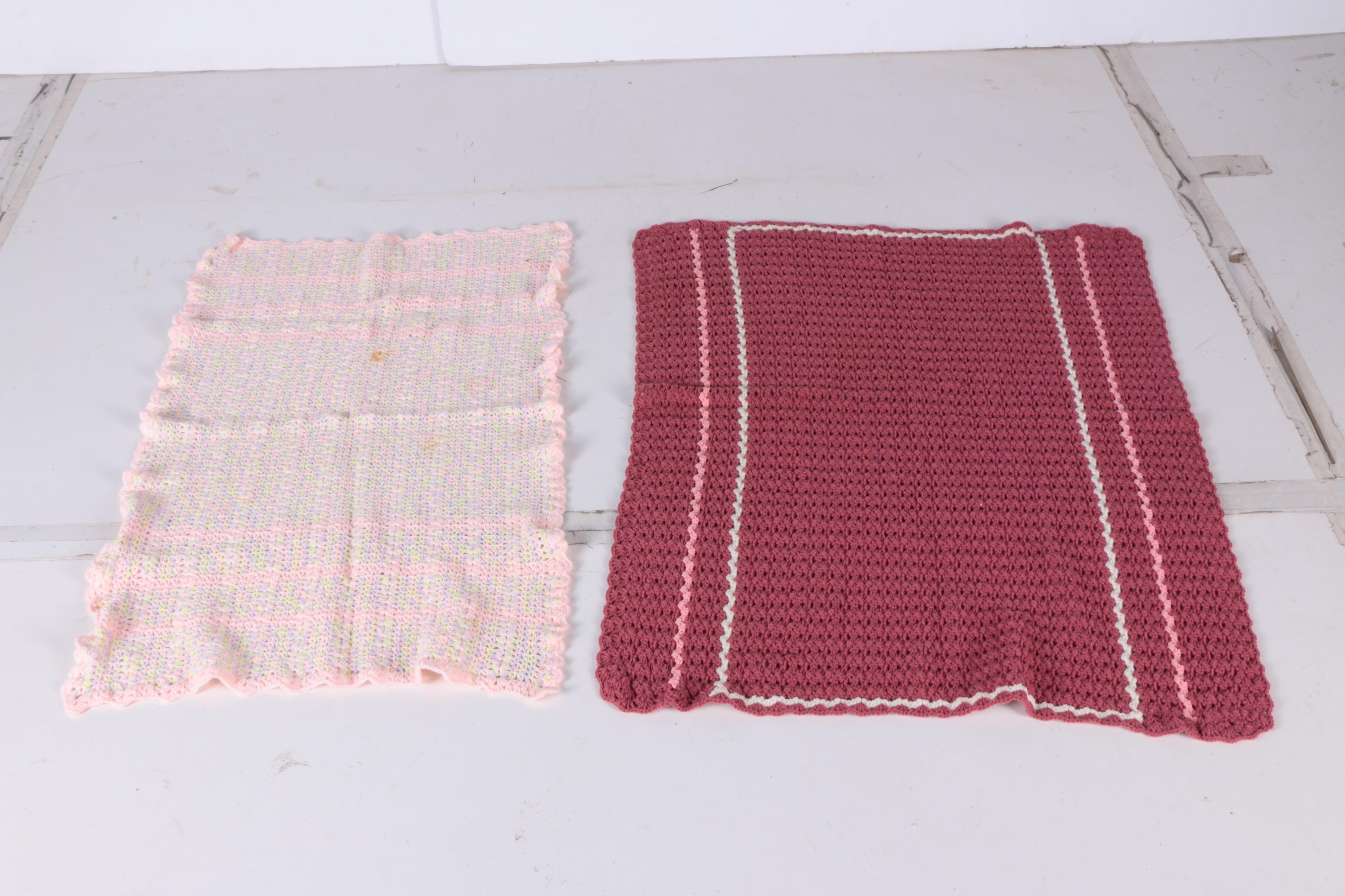 Vintage Hand Crocheted Blankets