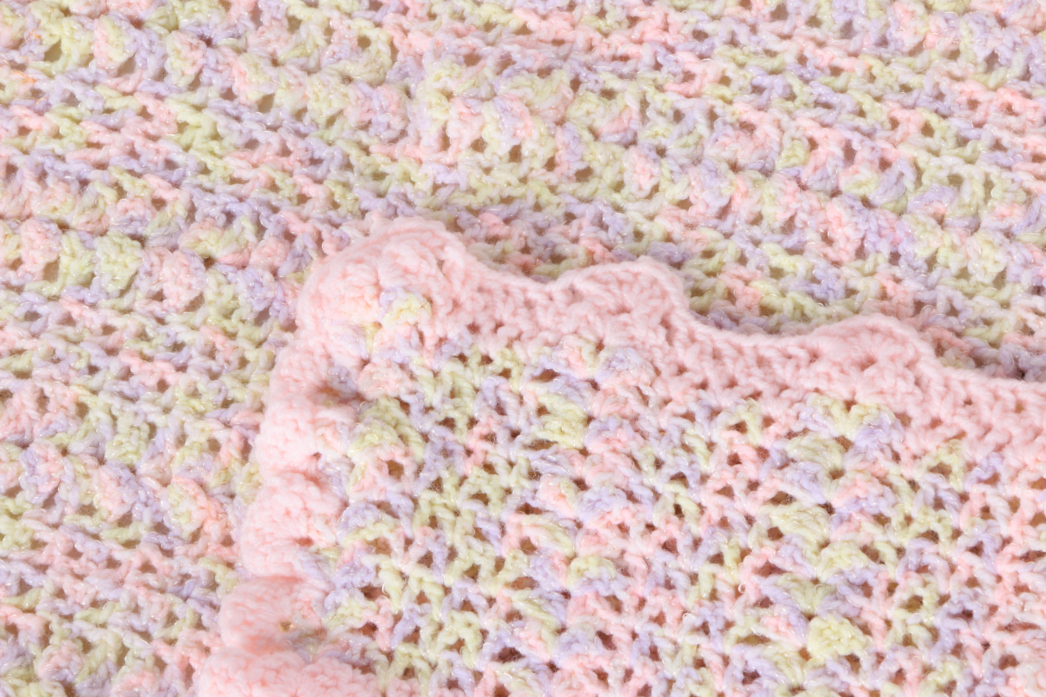 Vintage Hand Crocheted Blankets