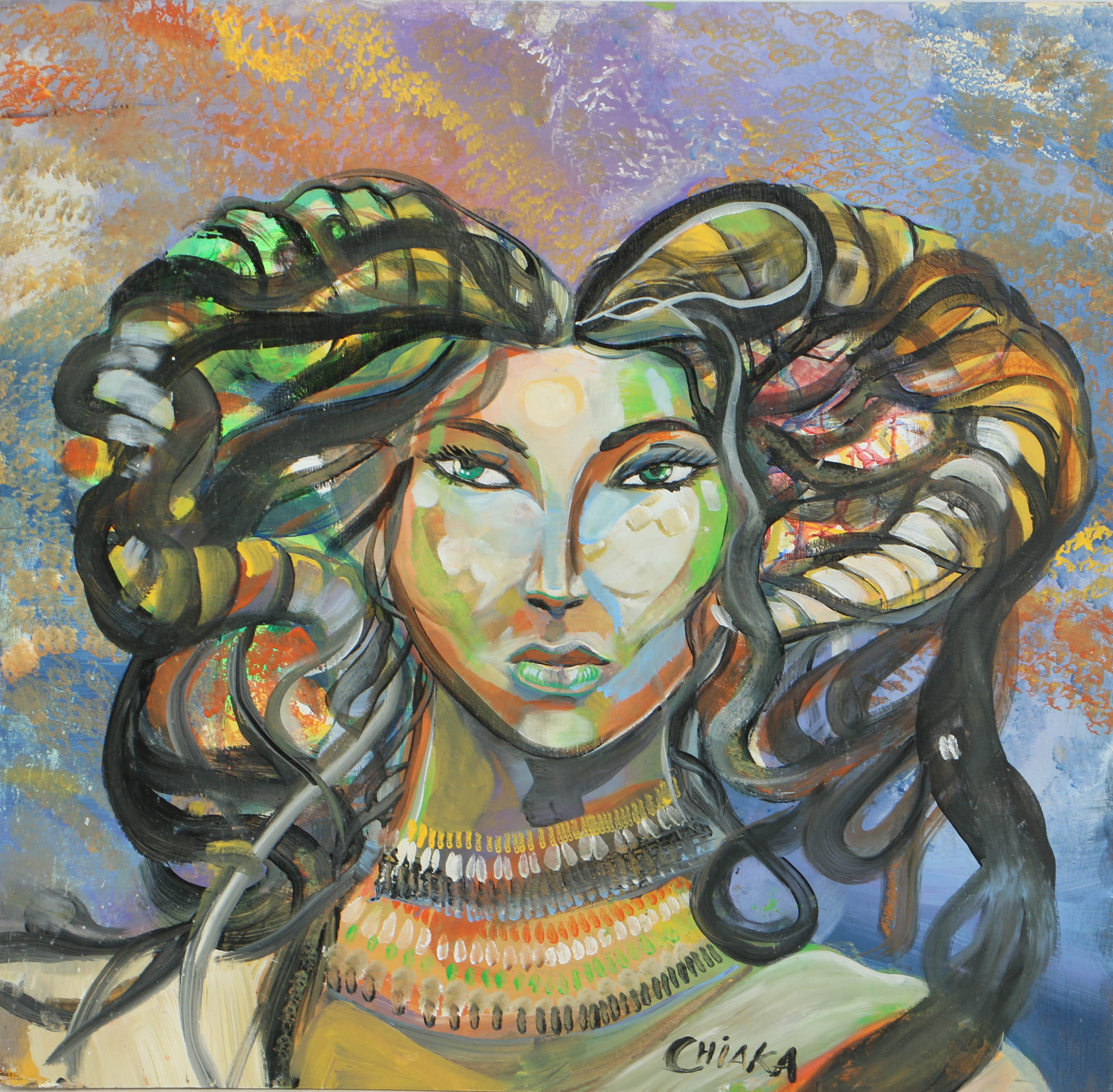 Chiaka Howze Oil Painting on Board