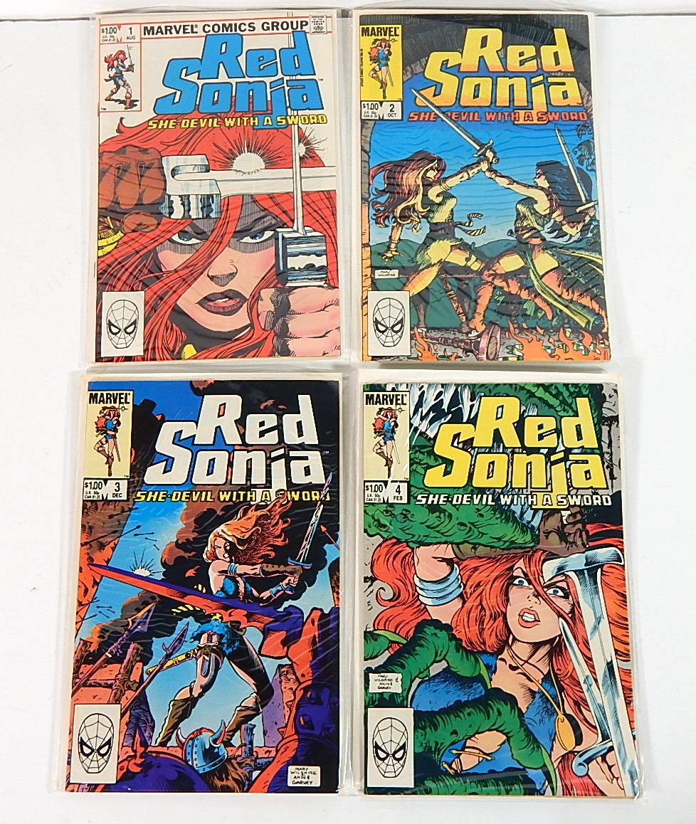 Bronze Age Marvel Comics "The Spider-Woman" and "Red Sonja"