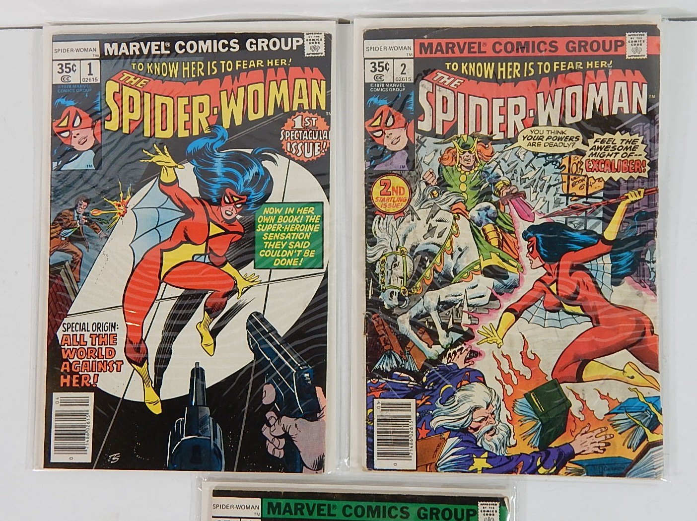 Bronze Age Marvel Comics "The Spider-Woman" and "Red Sonja"