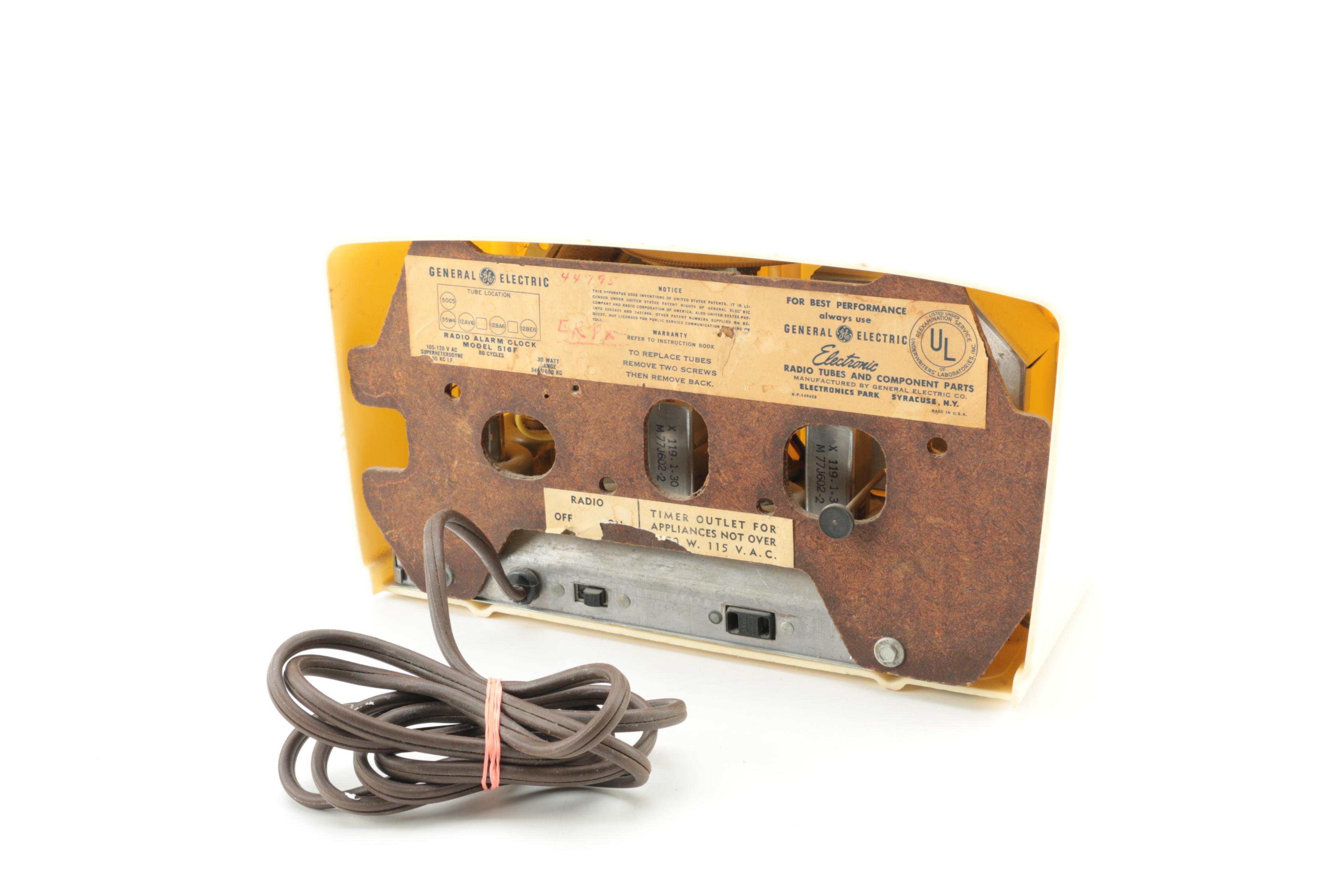 Circa 1940's General Electric Radio/Clock