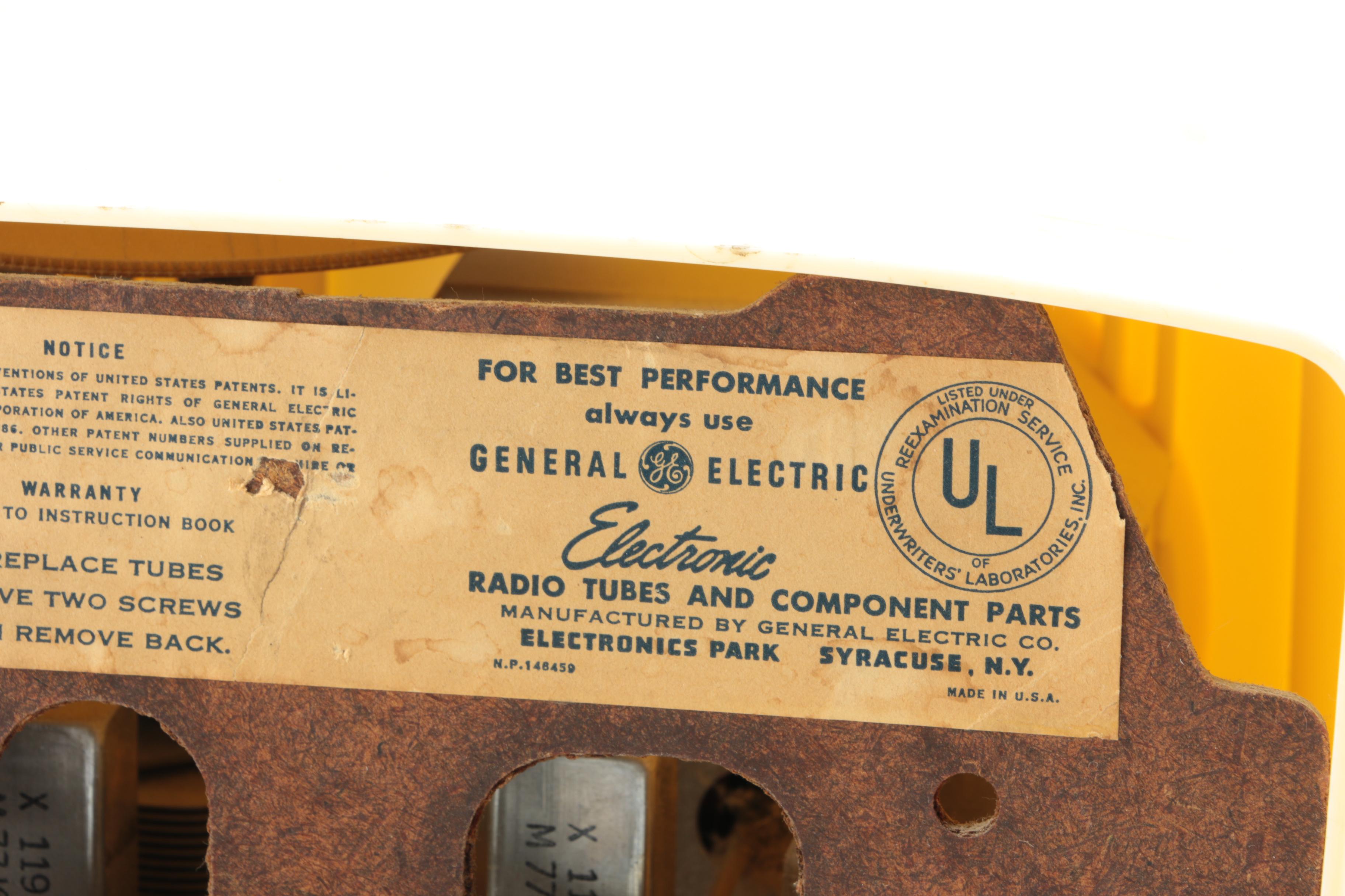 Circa 1940's General Electric Radio/Clock