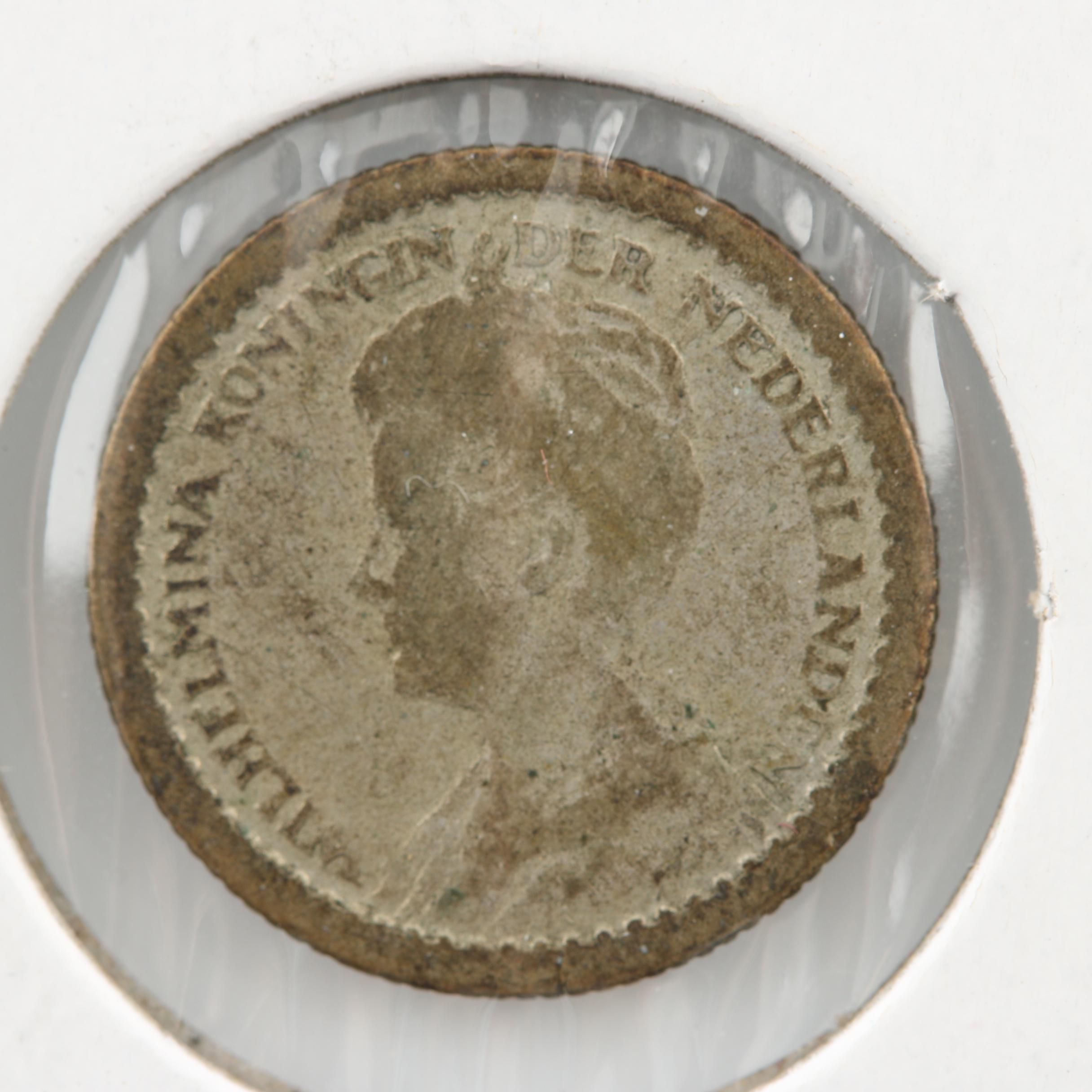 Group of Over 100 Foreign Coins Including a 1956 Netherlands Silver Coin