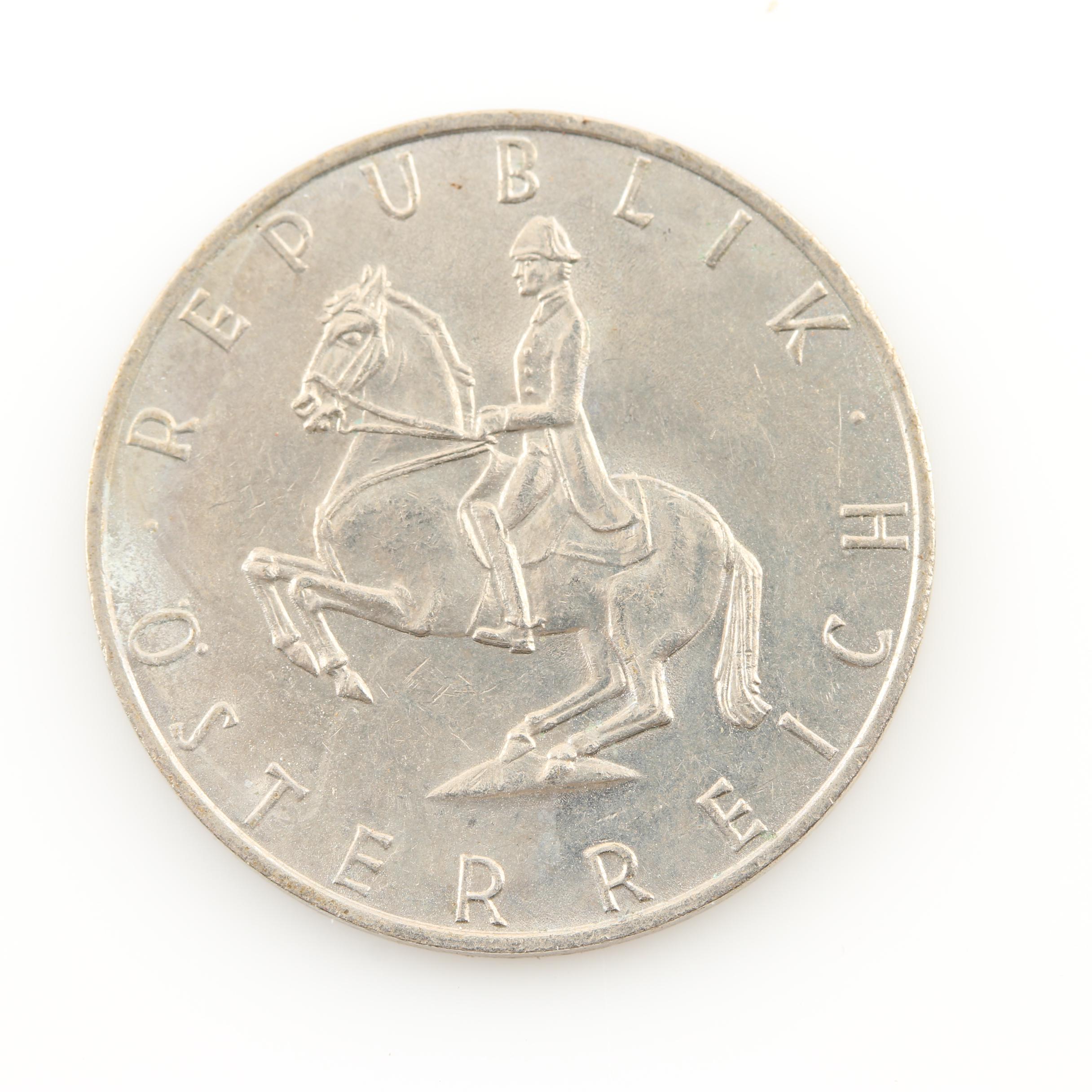 Group of Over 100 Foreign Coins Including a 1956 Netherlands Silver Coin