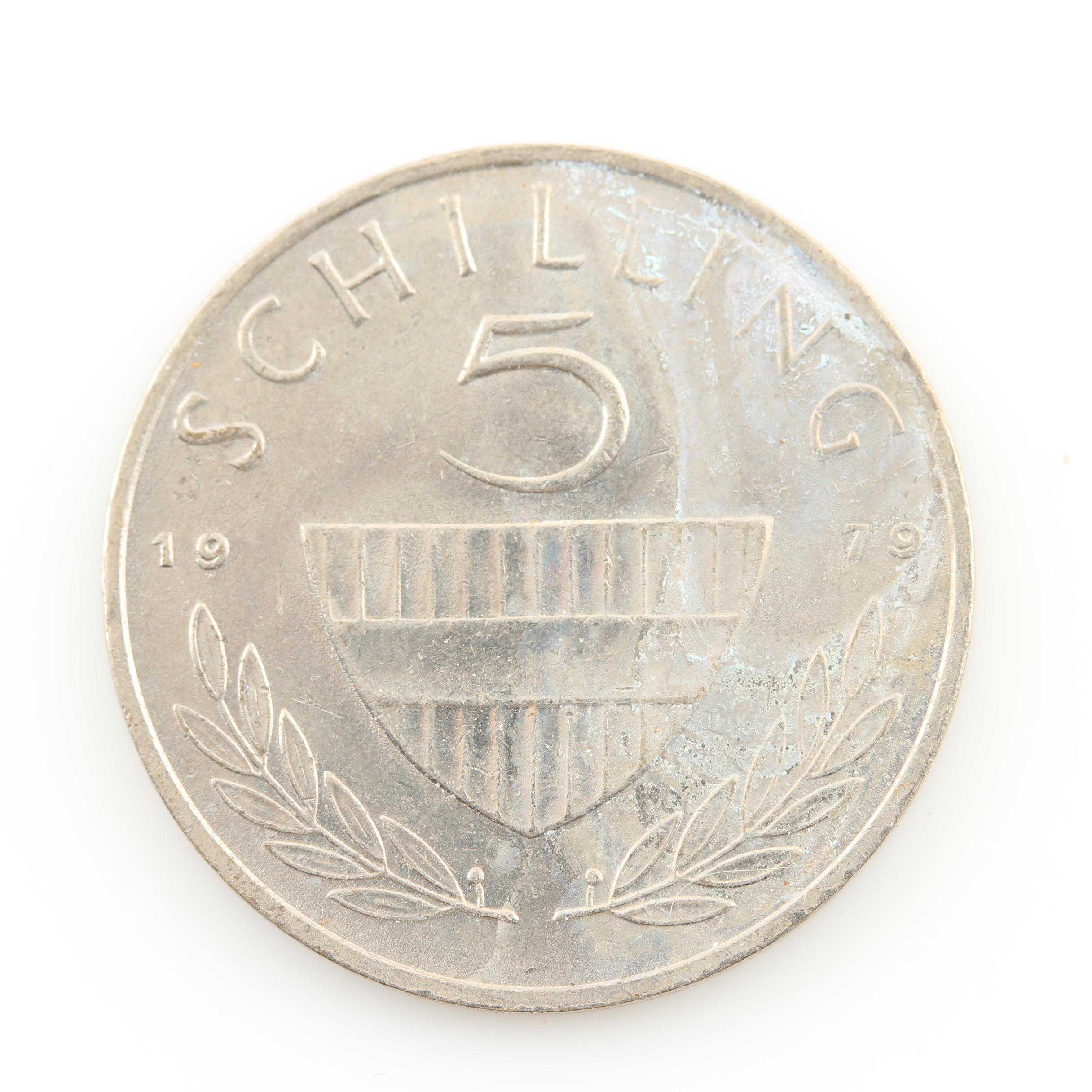 Group of Over 100 Foreign Coins Including a 1956 Netherlands Silver Coin