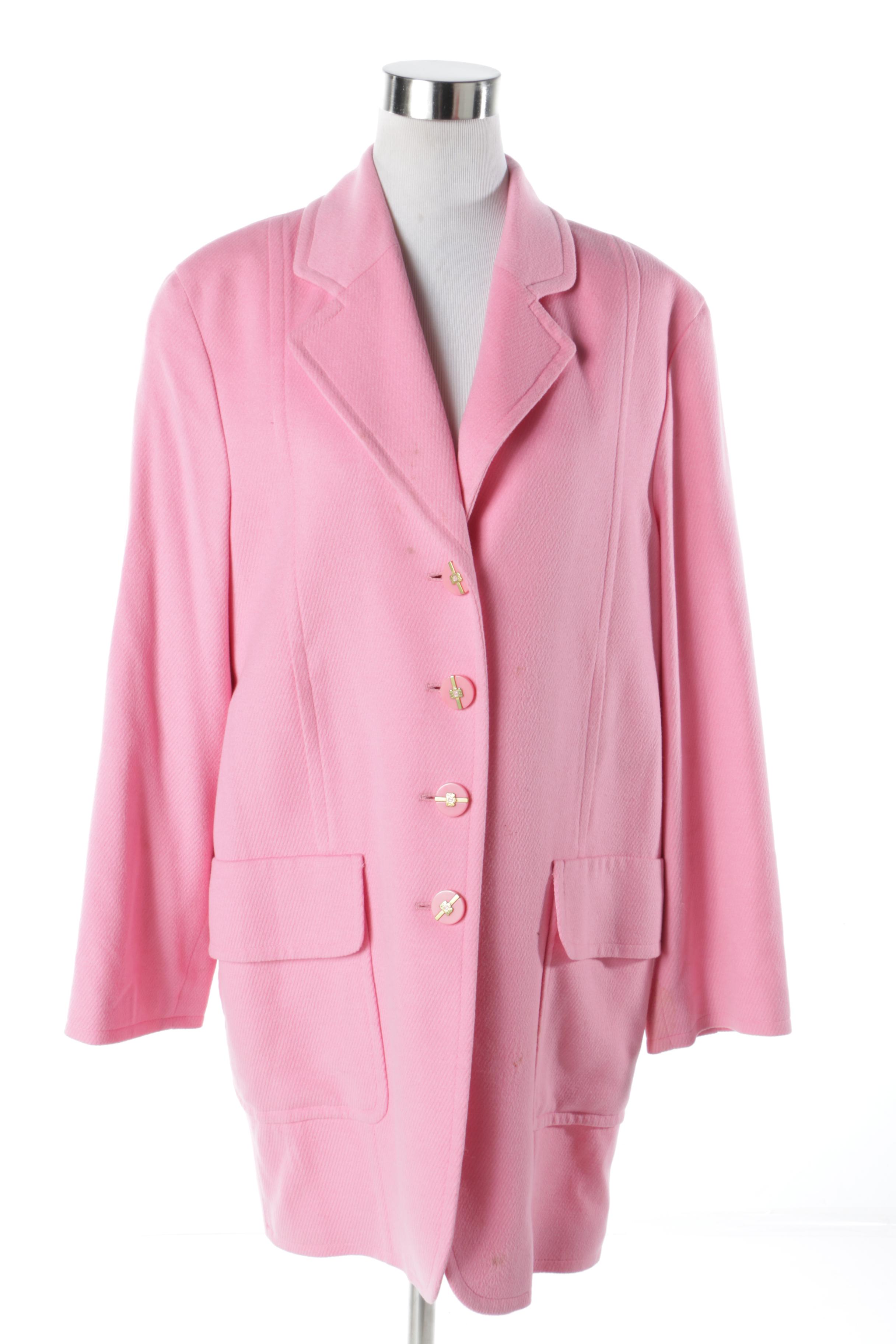 Women's Wool and Wool Blend Coats Including Louis Féraud