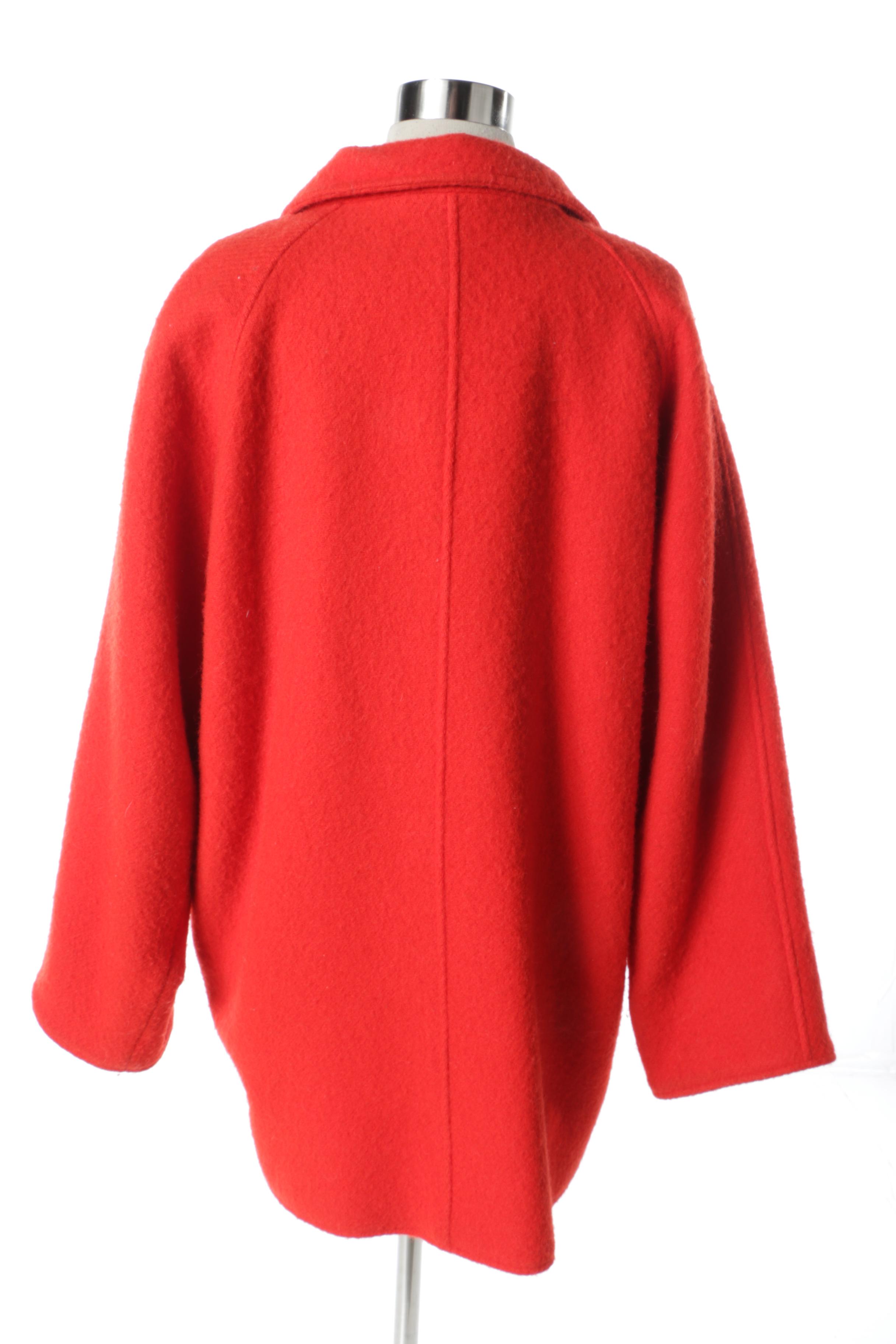 Women's Wool and Wool Blend Coats Including Louis Féraud