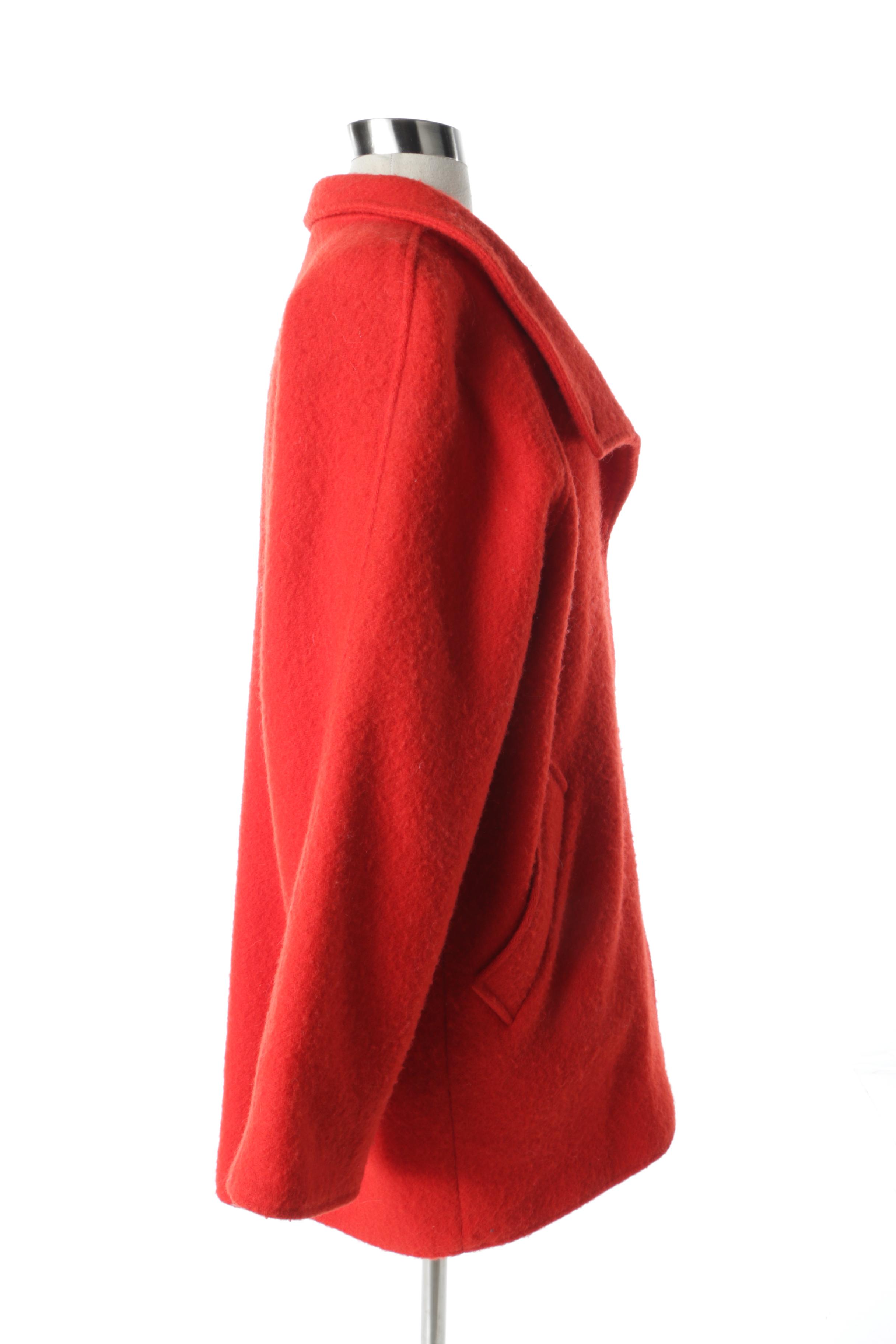 Women's Wool and Wool Blend Coats Including Louis Féraud