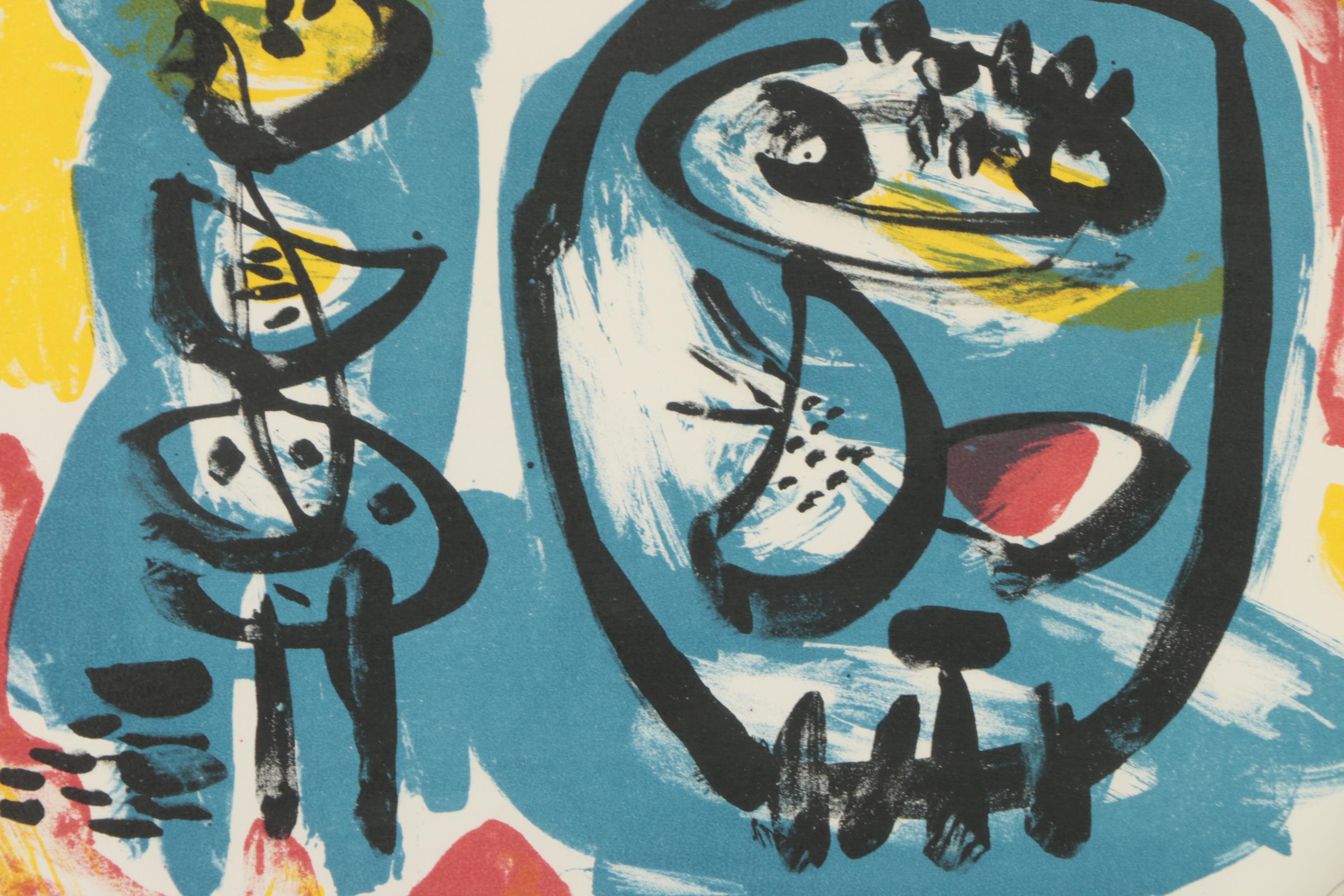 Anton Rooskens Color Lithograph "Cobra Circle"