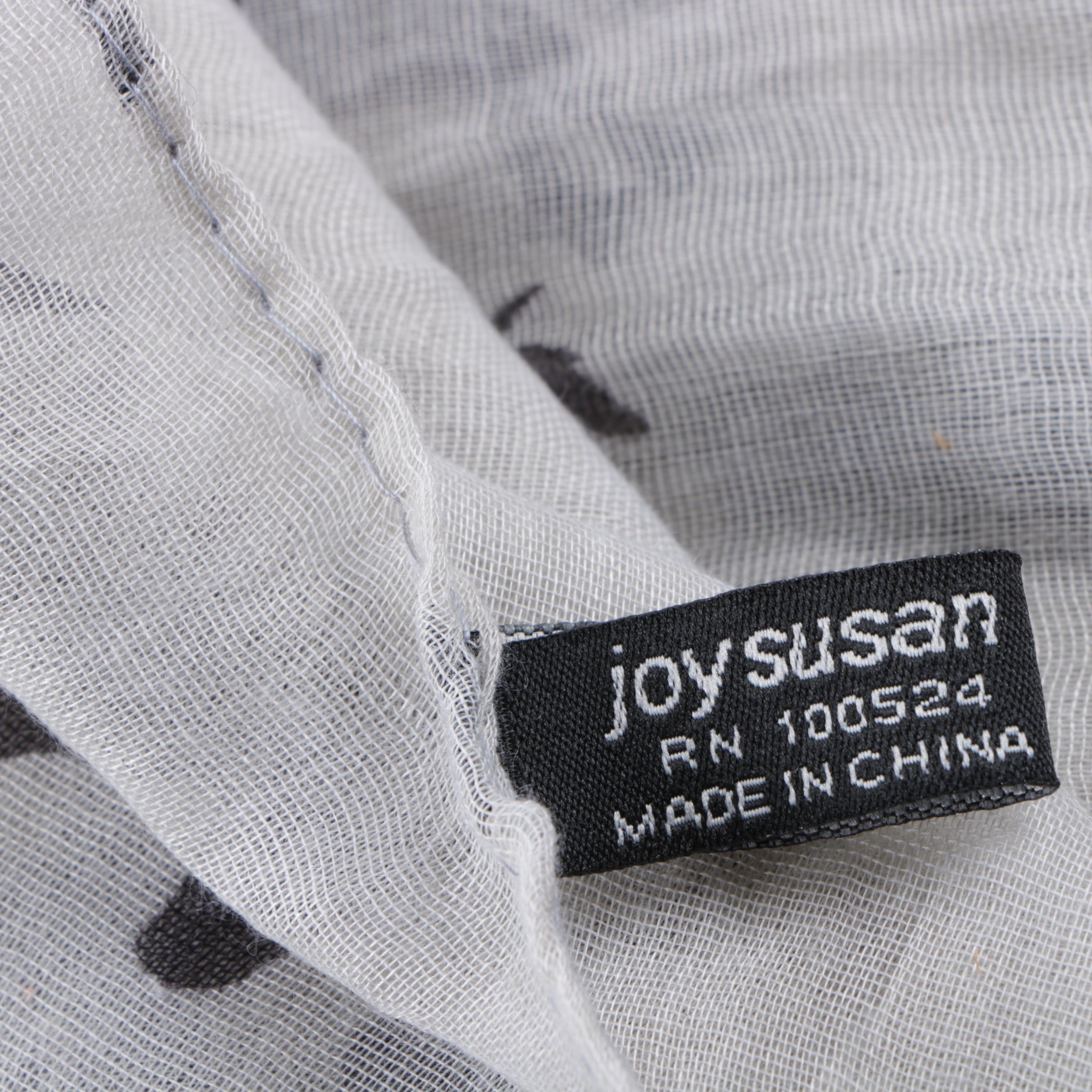 Joy Susan Equestrian Theme Scarf and Fleur De Lis Scarf