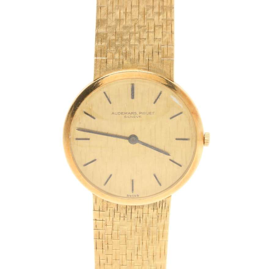 Audemars Piguet Geneve 18K Yellow Gold Stem Wind Wristwatch