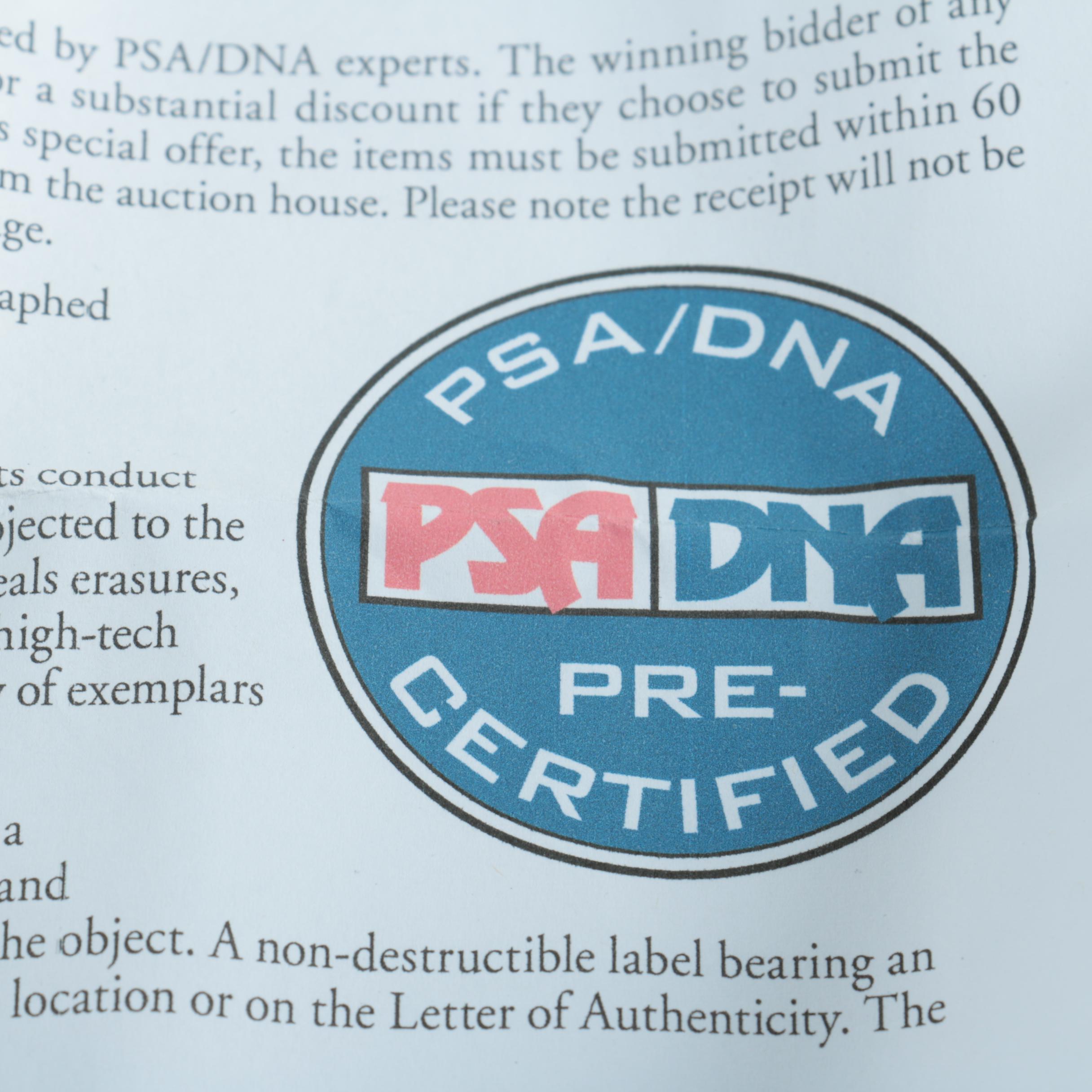 Ernie Banks Autographed Baseball PSA-LOA