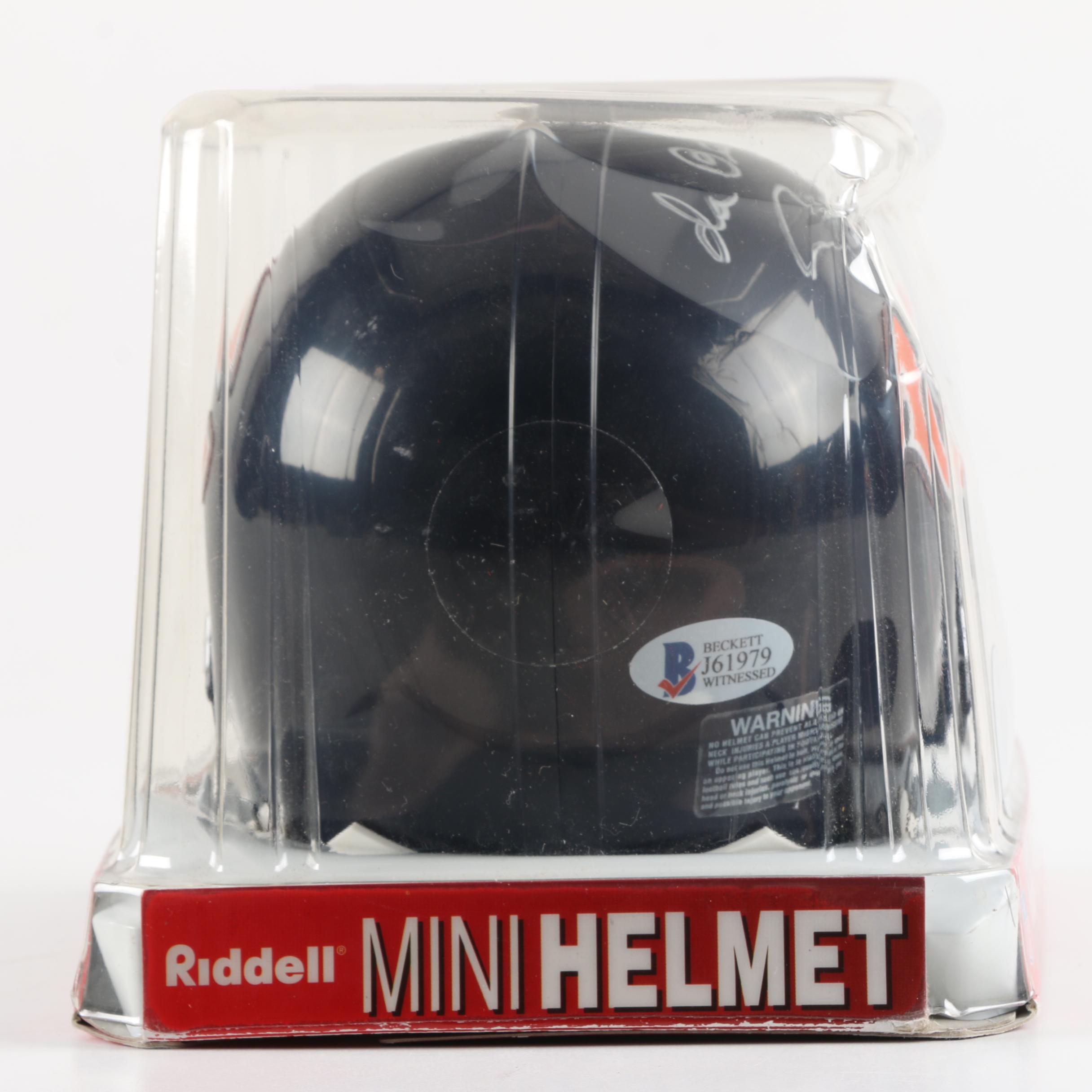 George Wendt "Da Bearss!" Autographed Mini Helmet Beckett COA