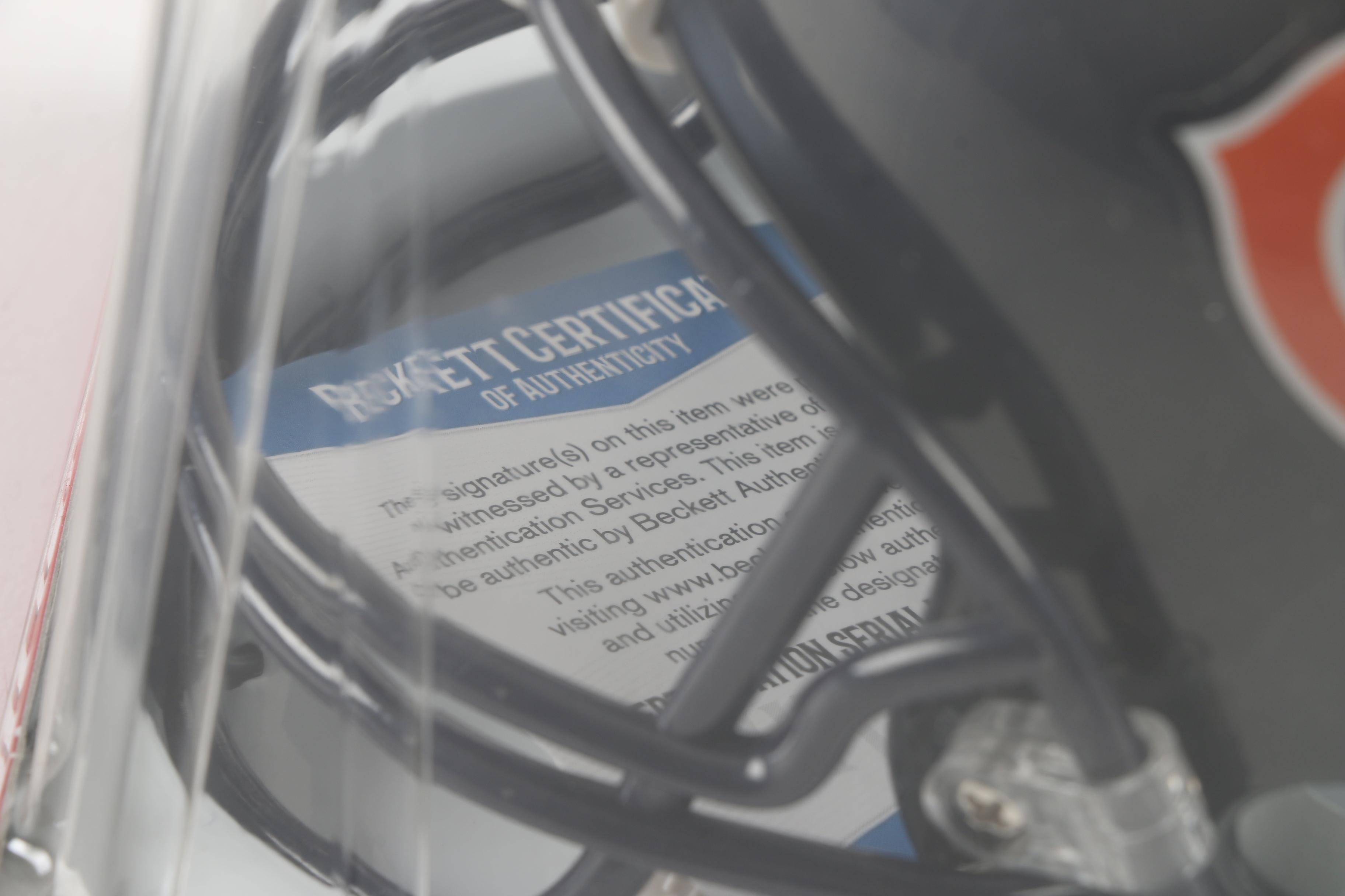 George Wendt "Da Bearss!" Autographed Mini Helmet Beckett COA