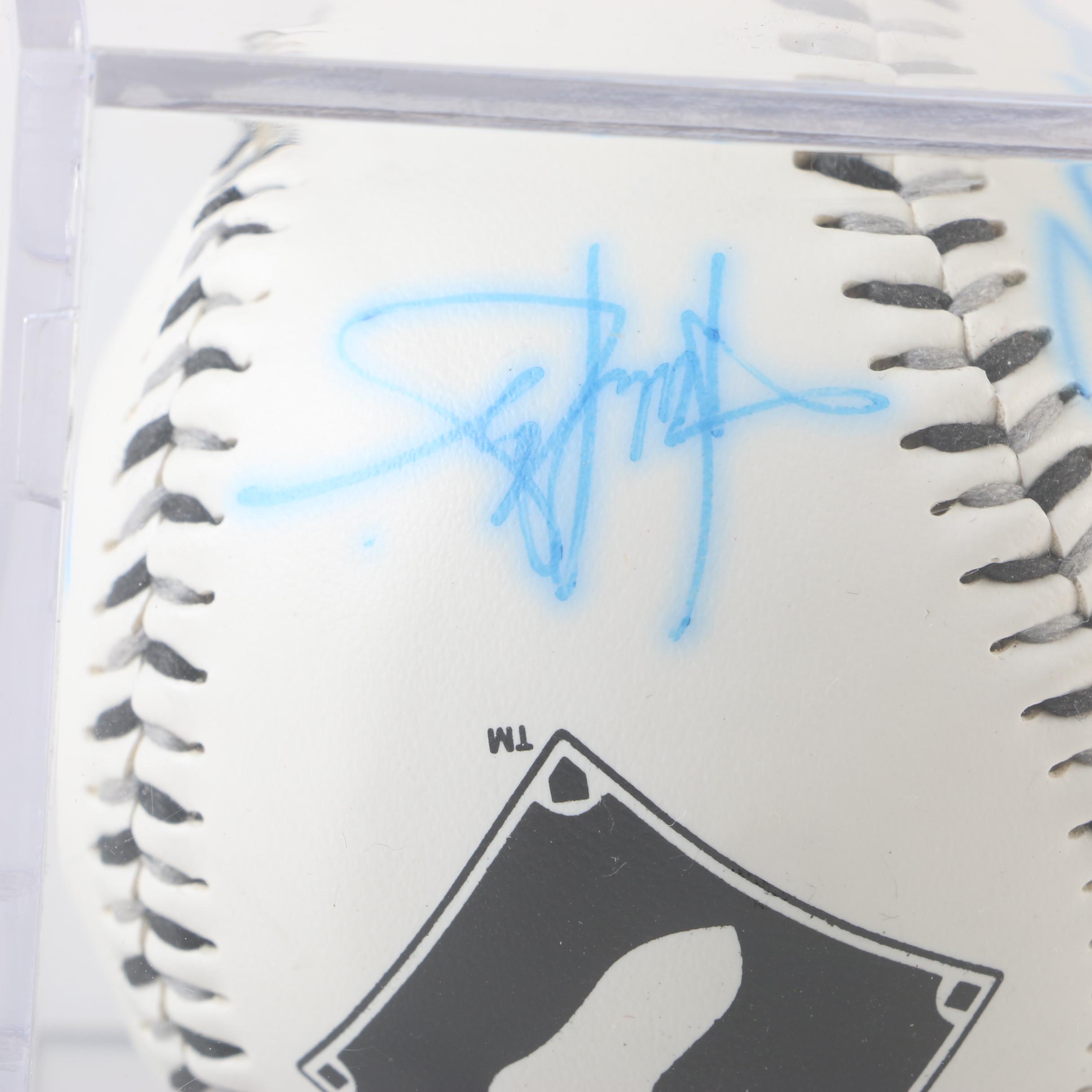 Autographed Joe Crede and Chicago White Sox Baseballs