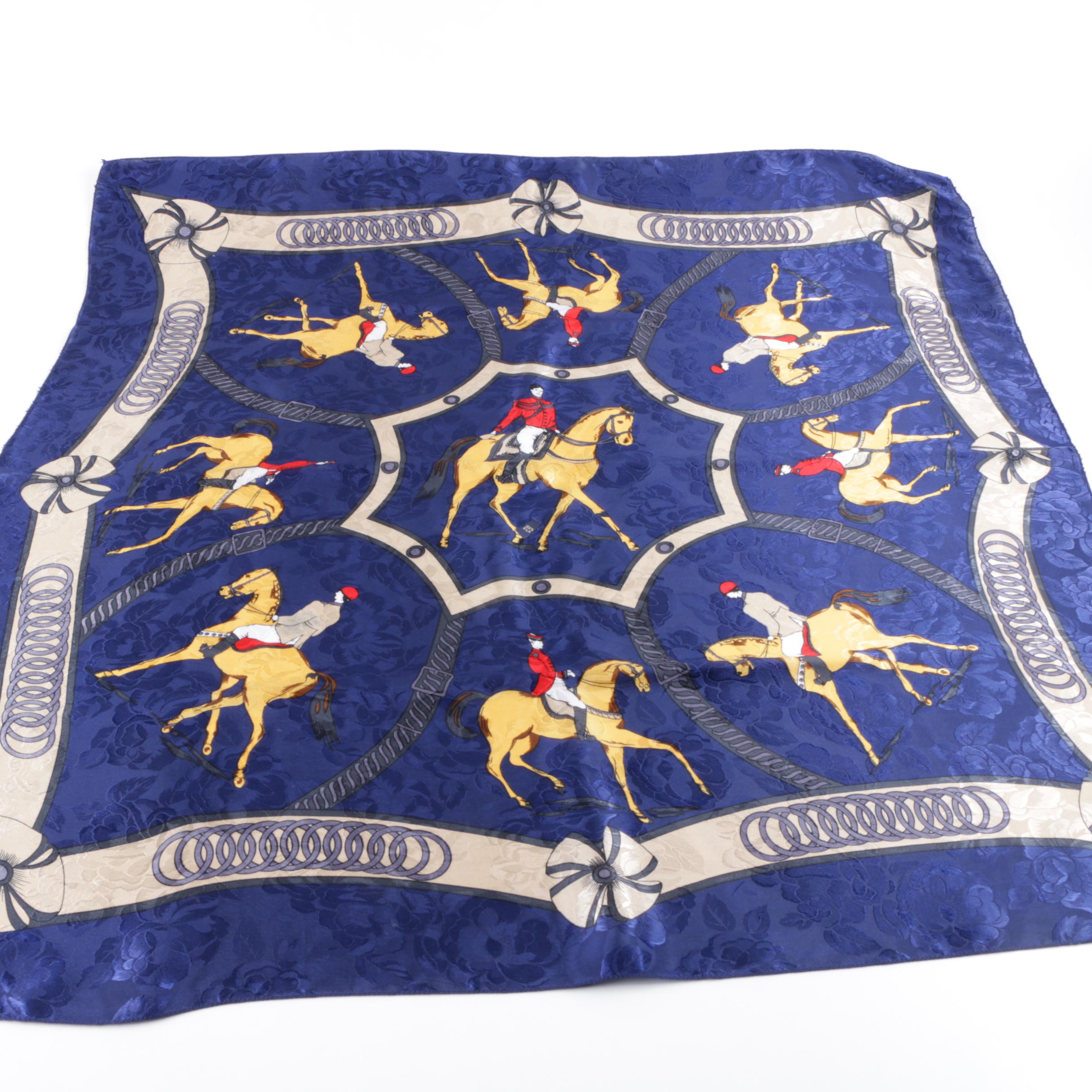 Silk Scarves Including Cecy Jones and Louis Giraudoux Paris