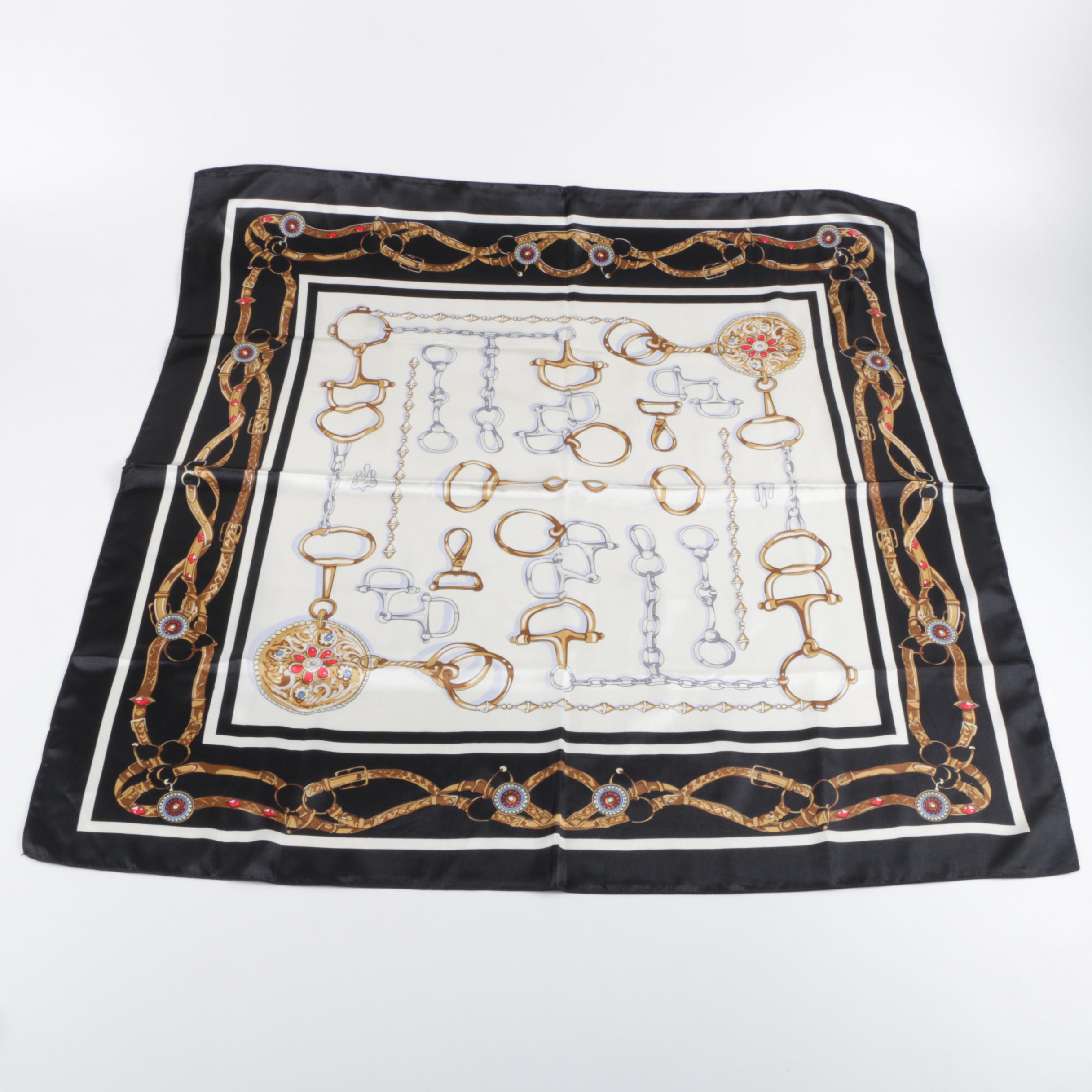 Silk Scarves Including Cecy Jones and Louis Giraudoux Paris