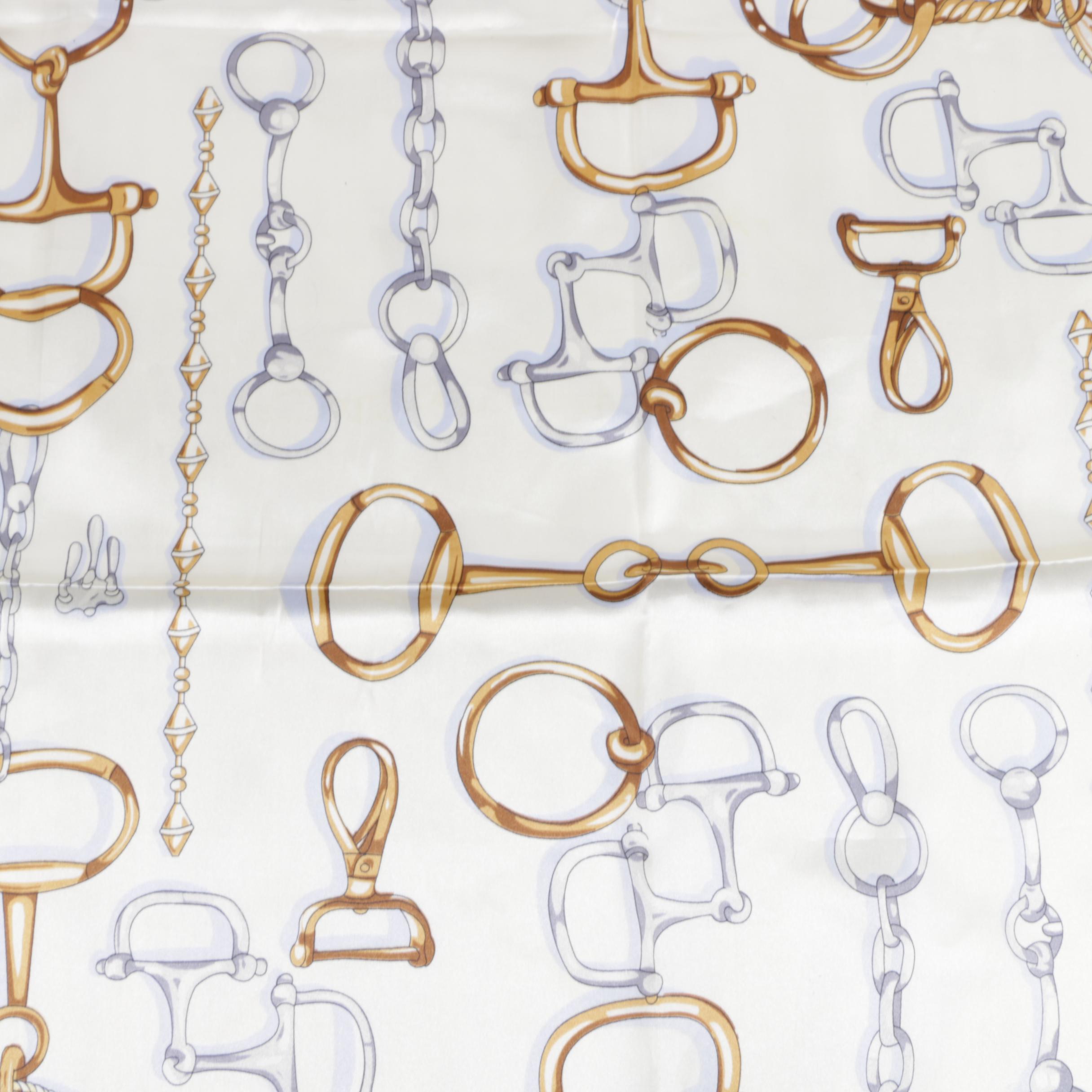 Silk Scarves Including Cecy Jones and Louis Giraudoux Paris