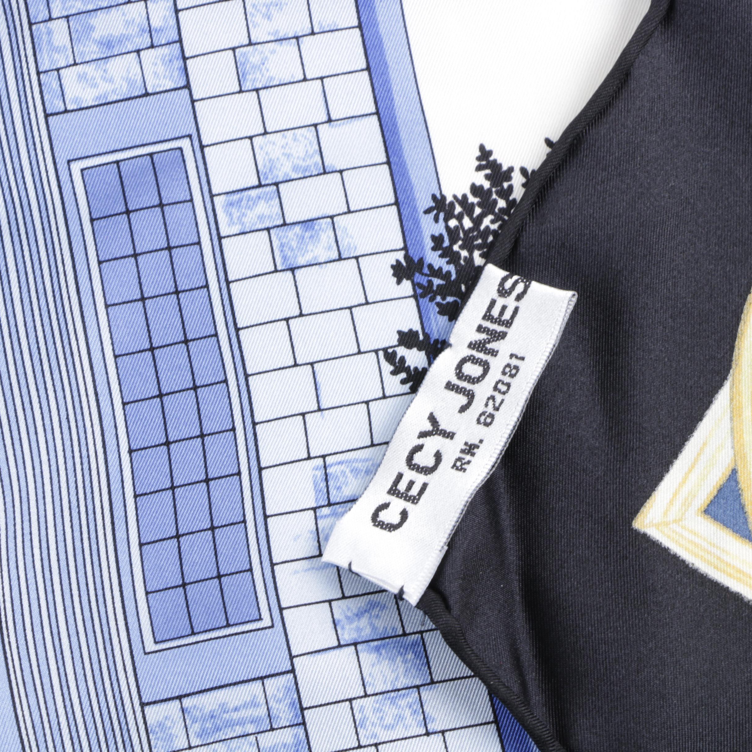 Silk Scarves Including Cecy Jones and Louis Giraudoux Paris