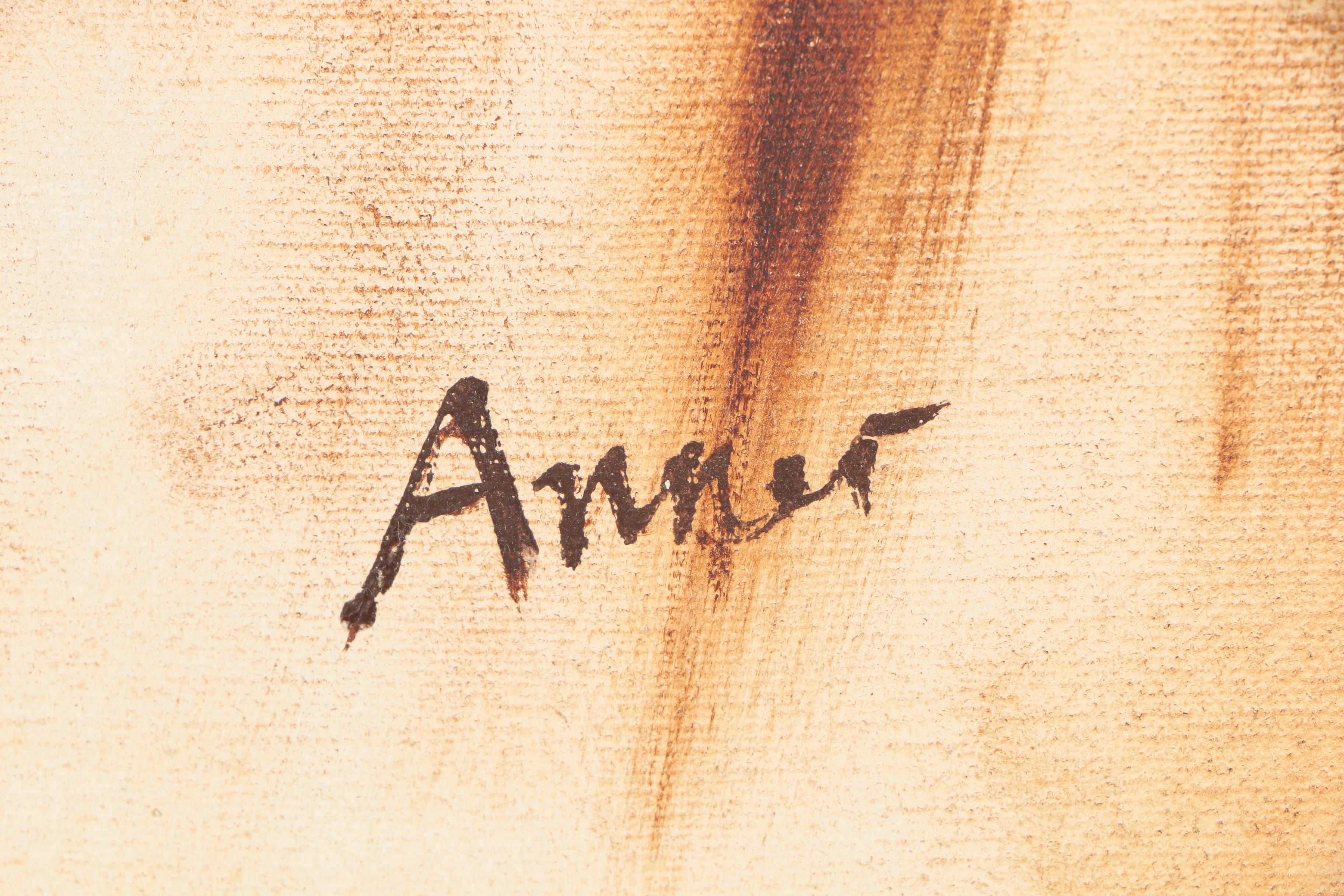 Anner 1930s Oil Painting of Female Nude