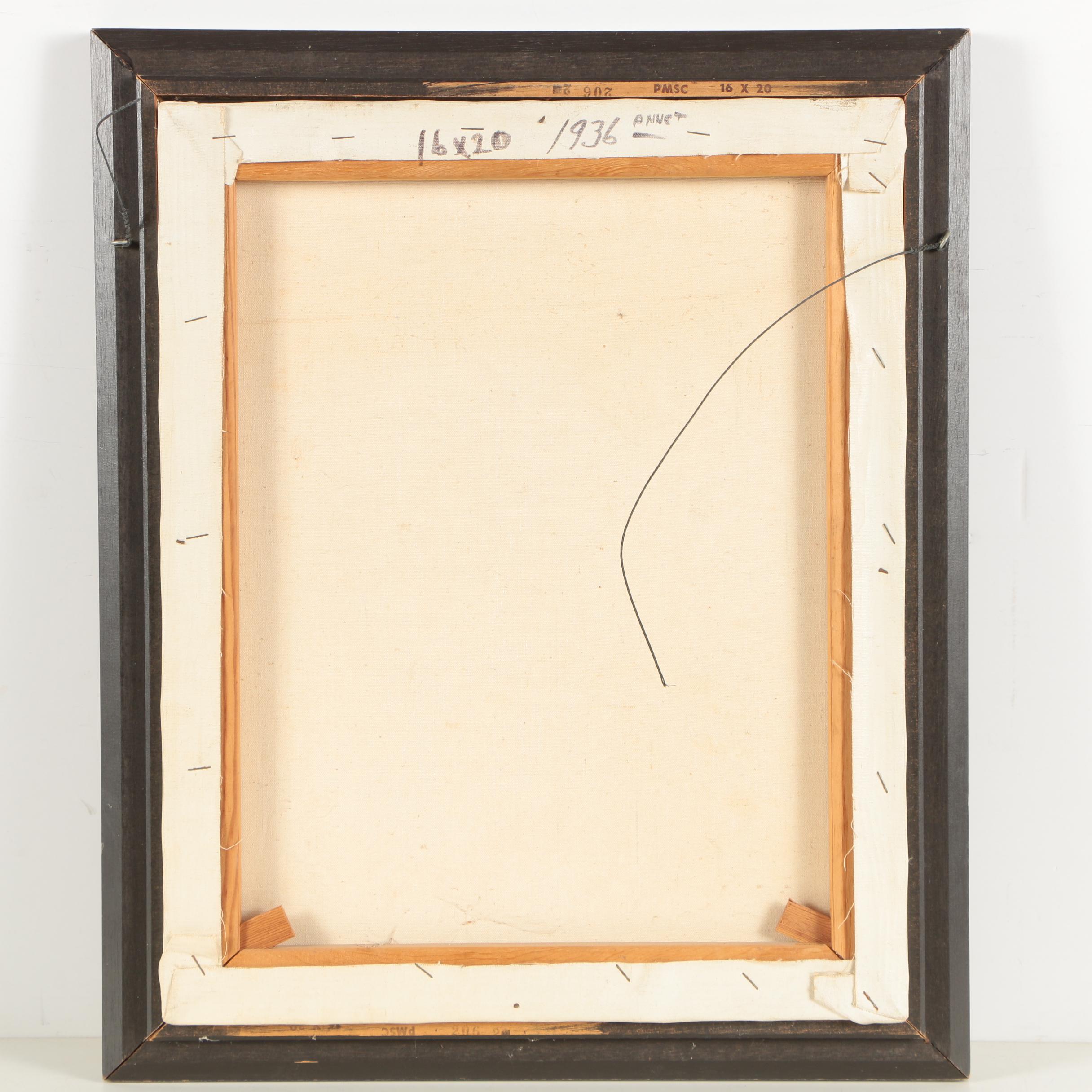 Anner 1930s Oil Painting of Female Nude