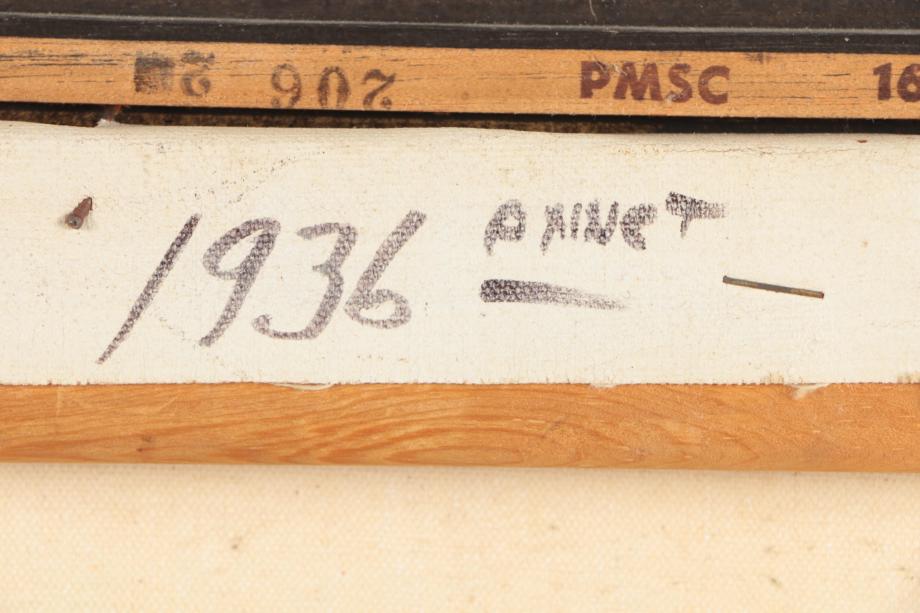 Anner 1930s Oil Painting of Female Nude