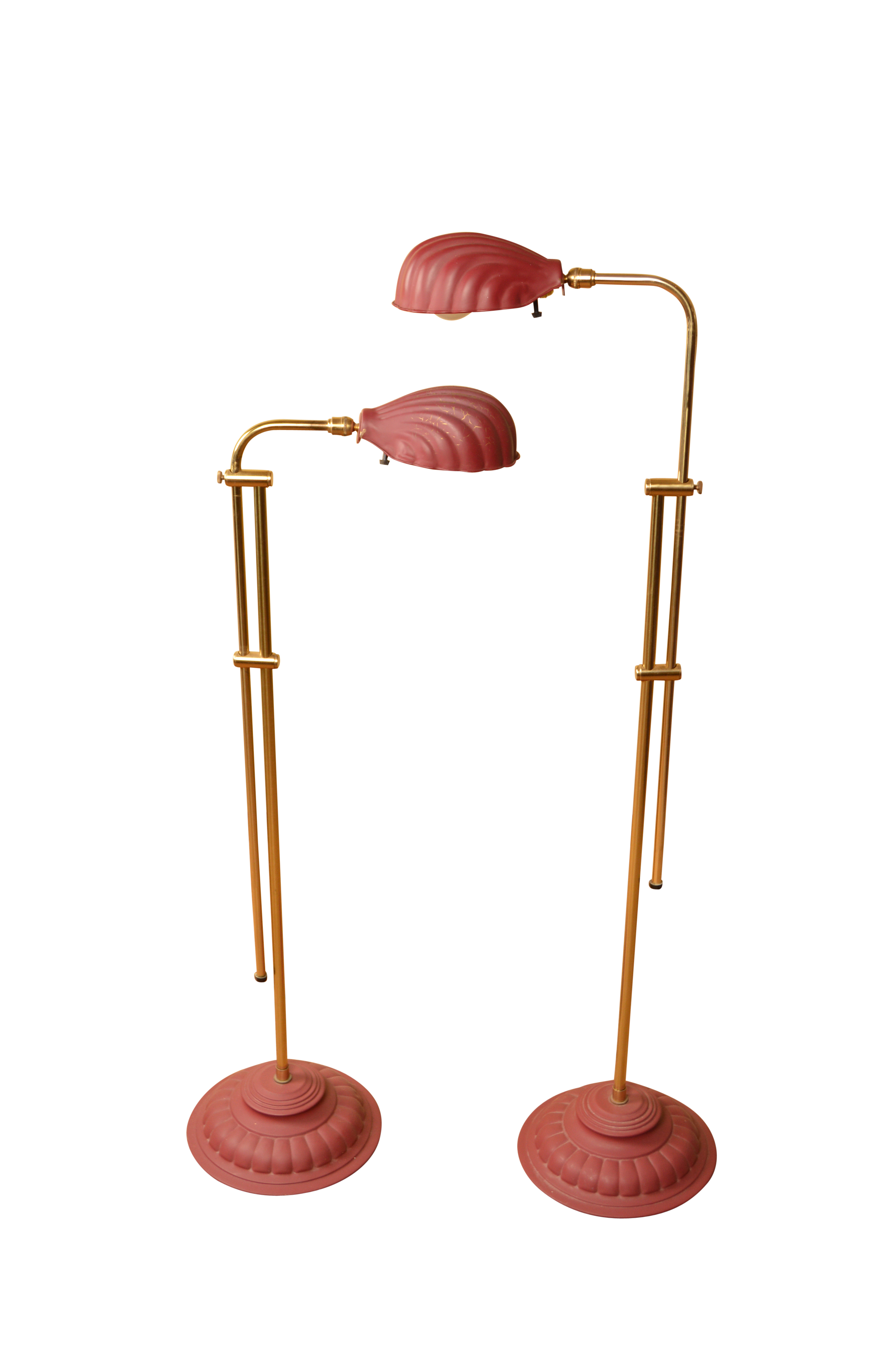 Vintage Clam Shell Floor Lamps