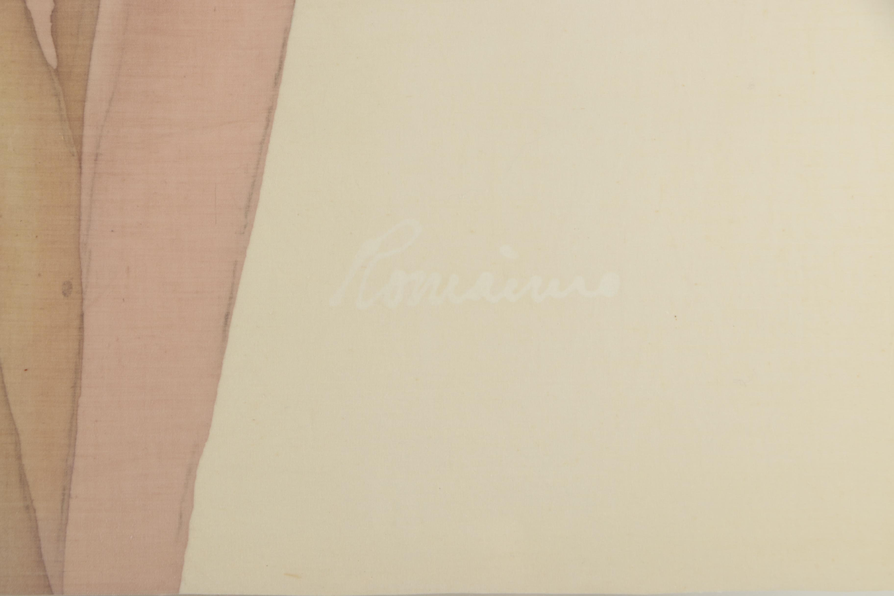 Batik Textile of Orchid Plant