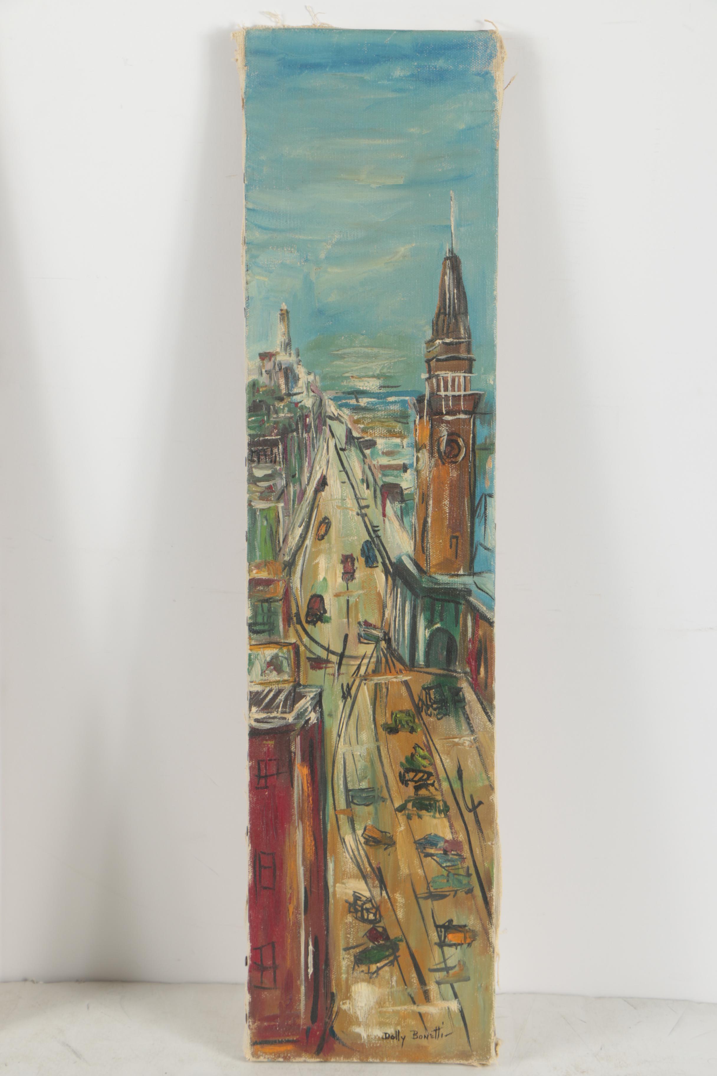 Dolly Bonetti Oil Paintings of Cityscapes