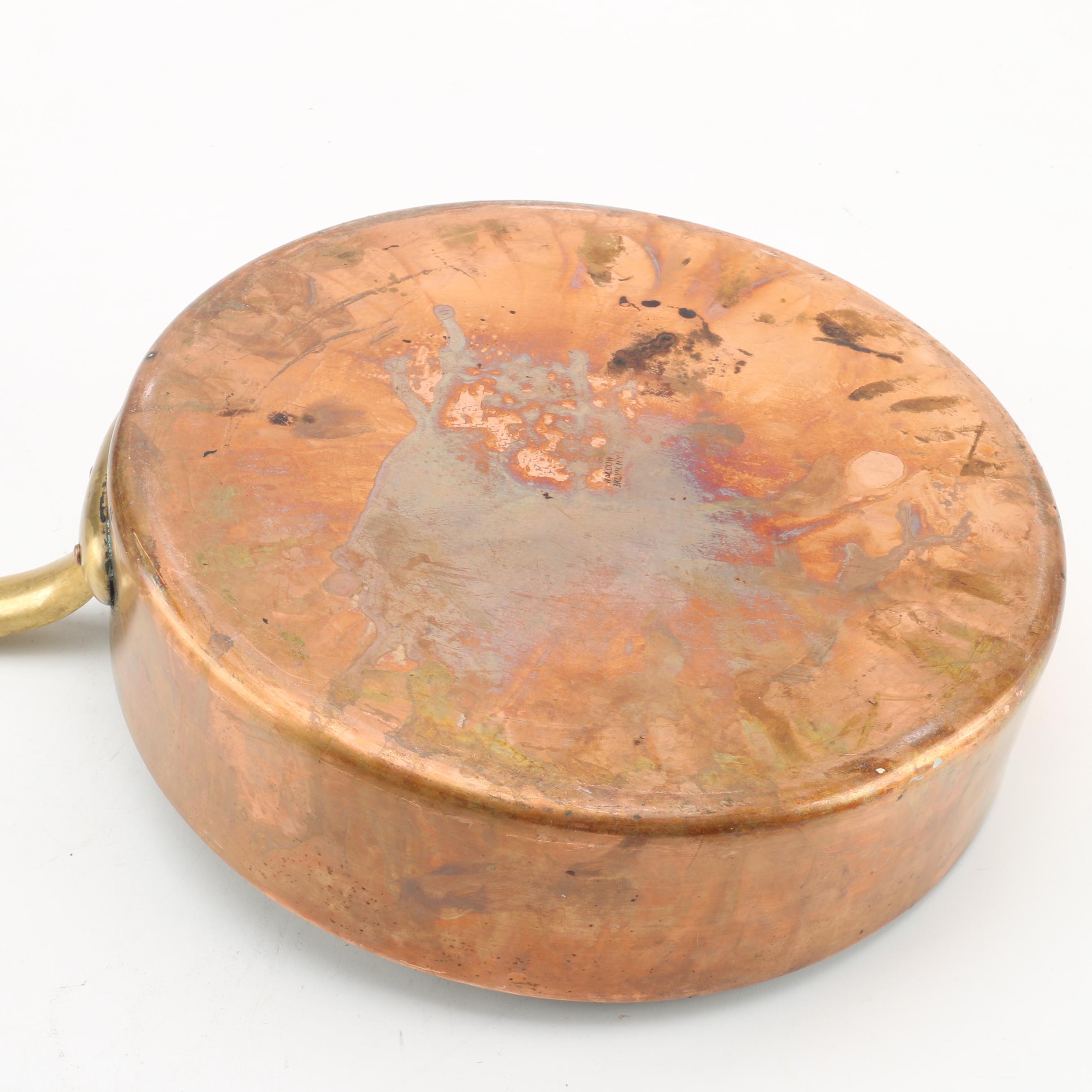 Vintage Copper Cookware Including Waldow