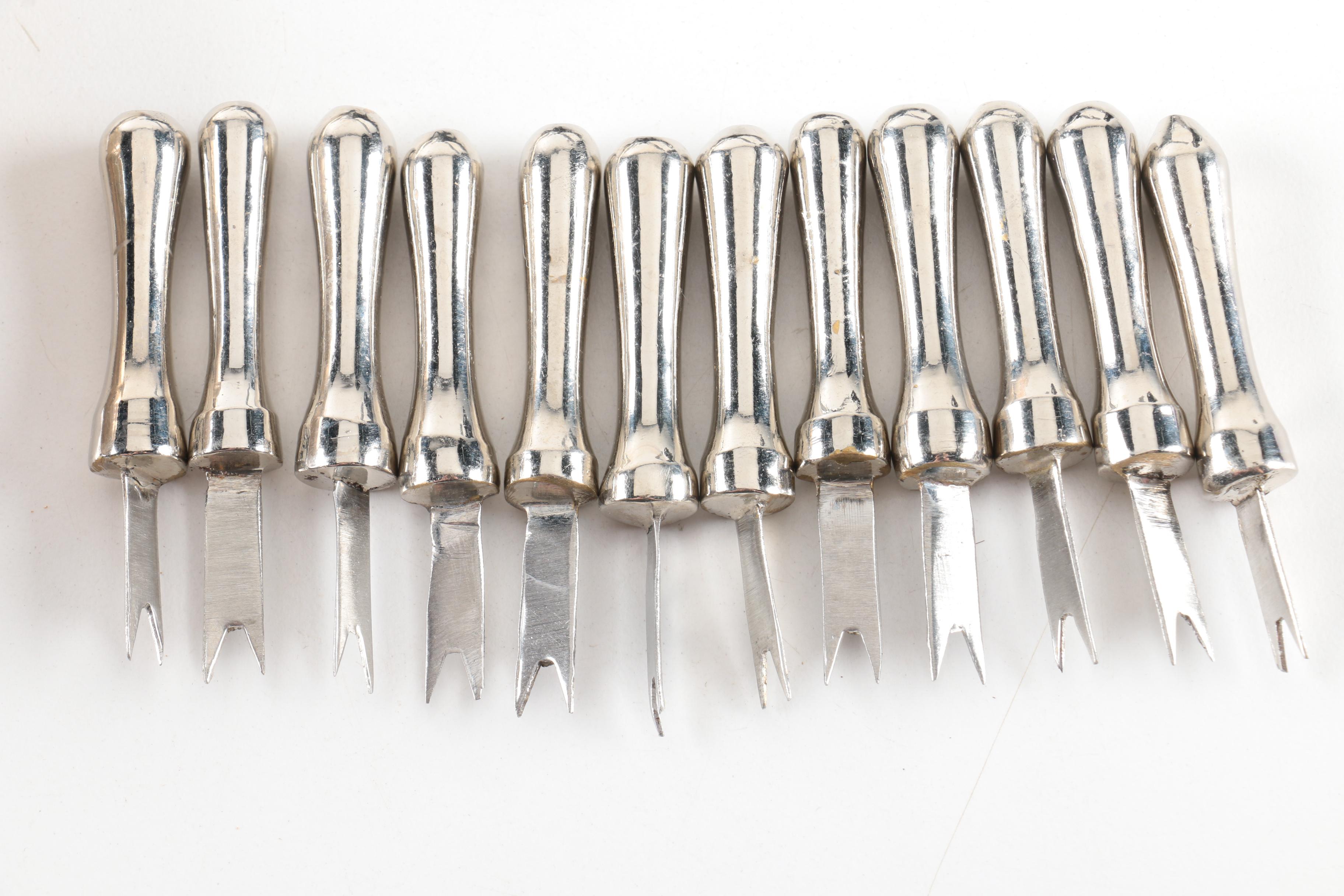 Wallace Silver Plate Ice Scoop and Other Serving Utensils