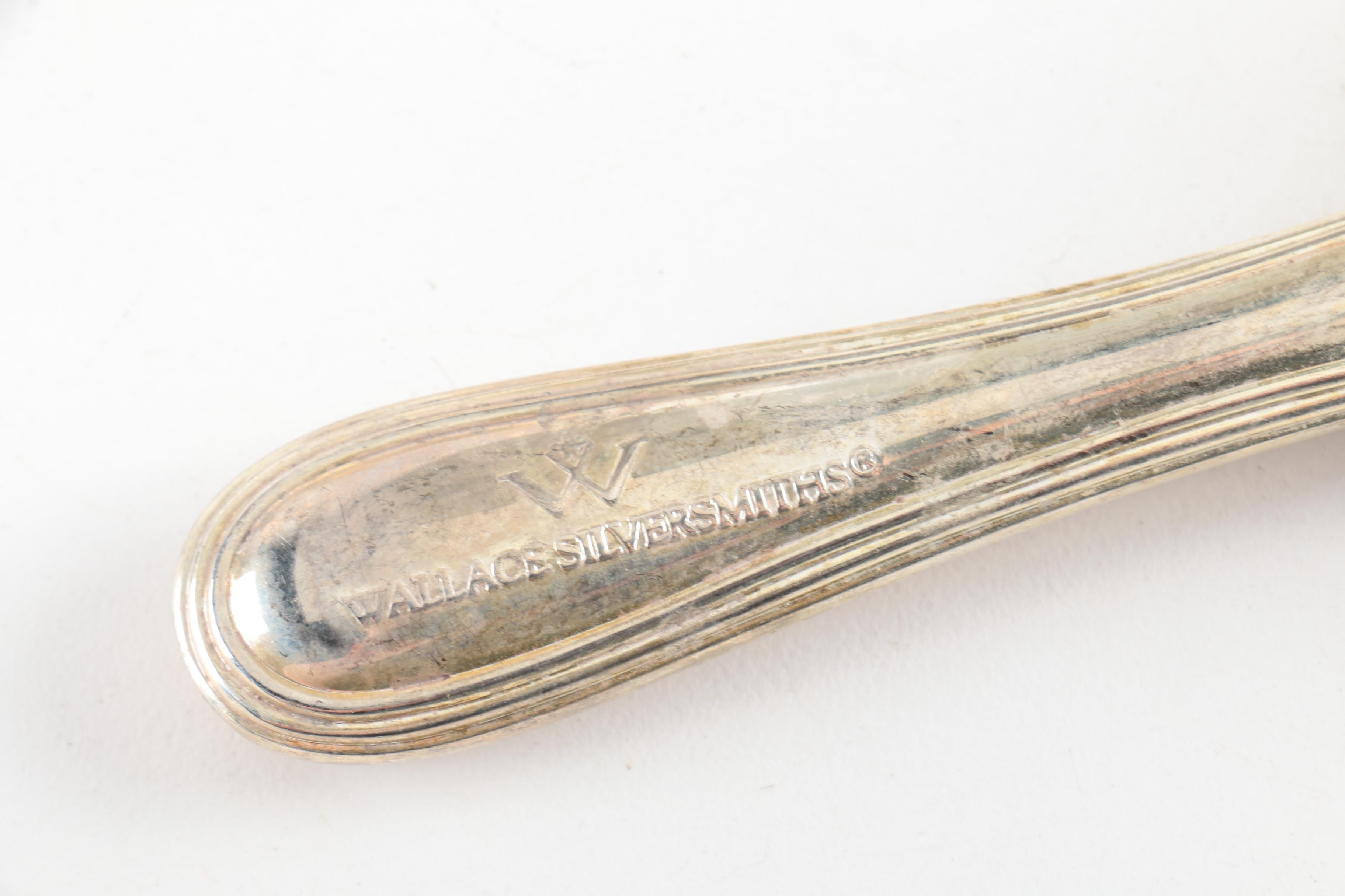 Wallace Silver Plate Ice Scoop and Other Serving Utensils