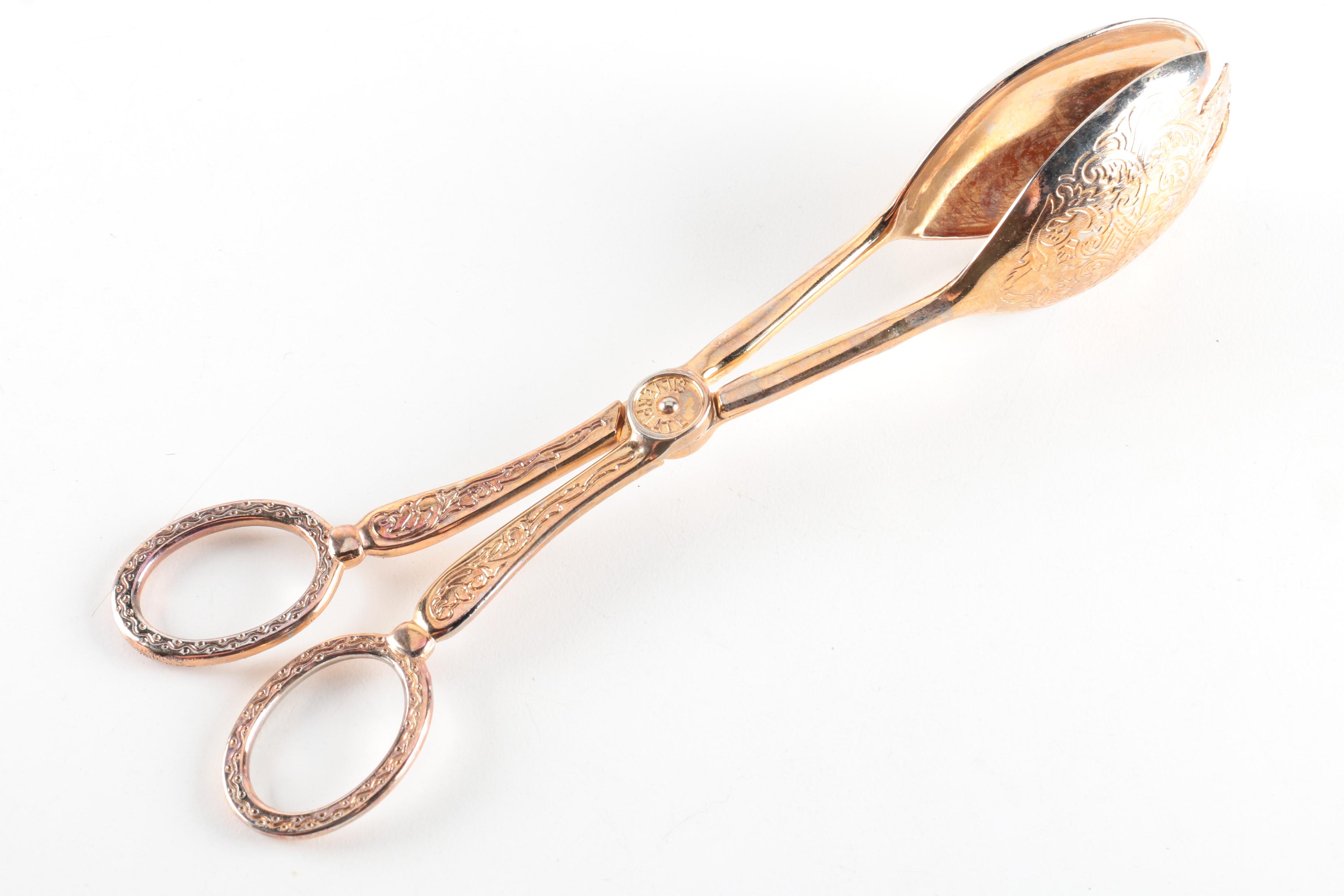 Wallace Silver Plate Ice Scoop and Other Serving Utensils